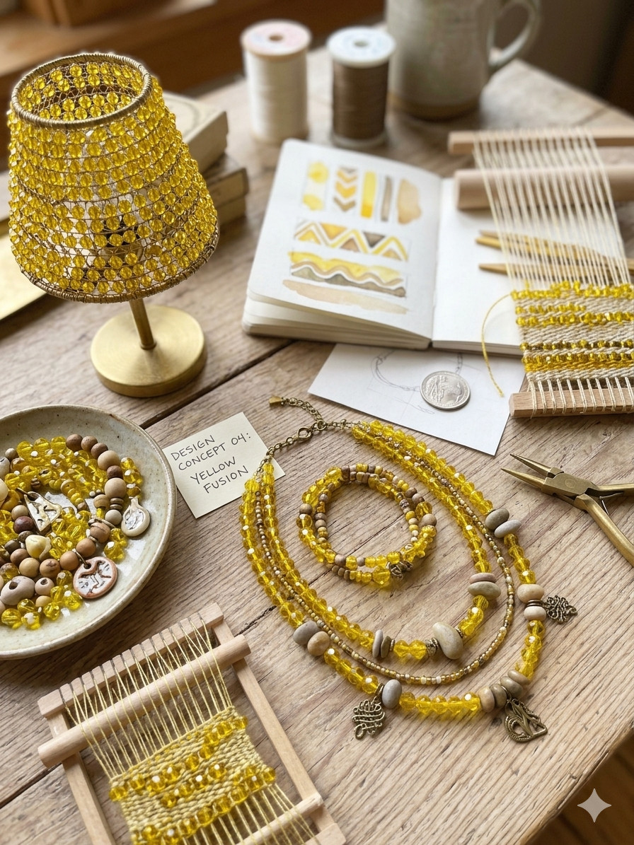 Crystal Beads 8mm Beads for Jewelry Making Round Faceted YELLOW 60 pcs