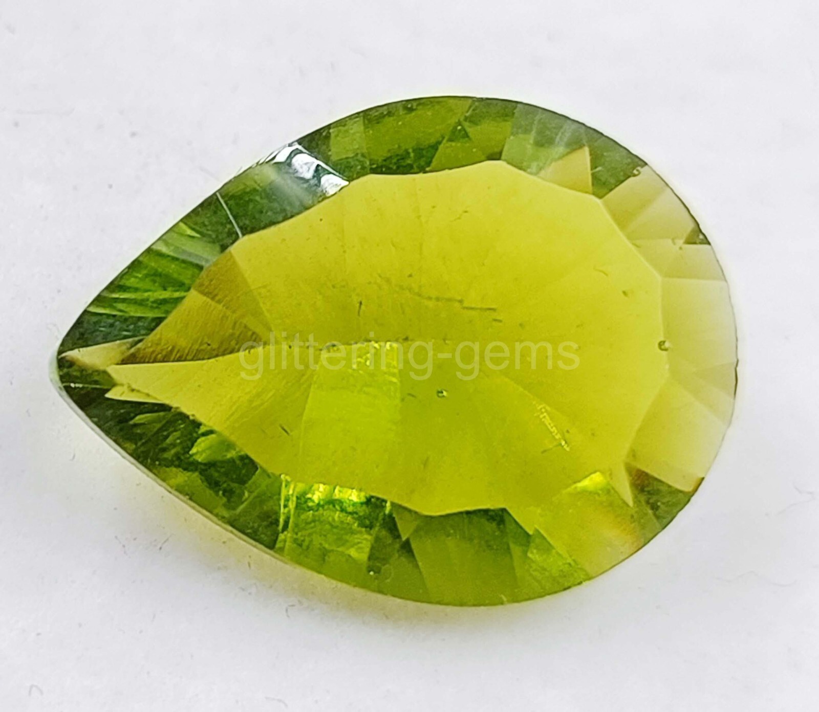 Natural Green Tourmaline 7.00 Ct Pear Cut Certified Gemstone Fresh Offer 5AIU