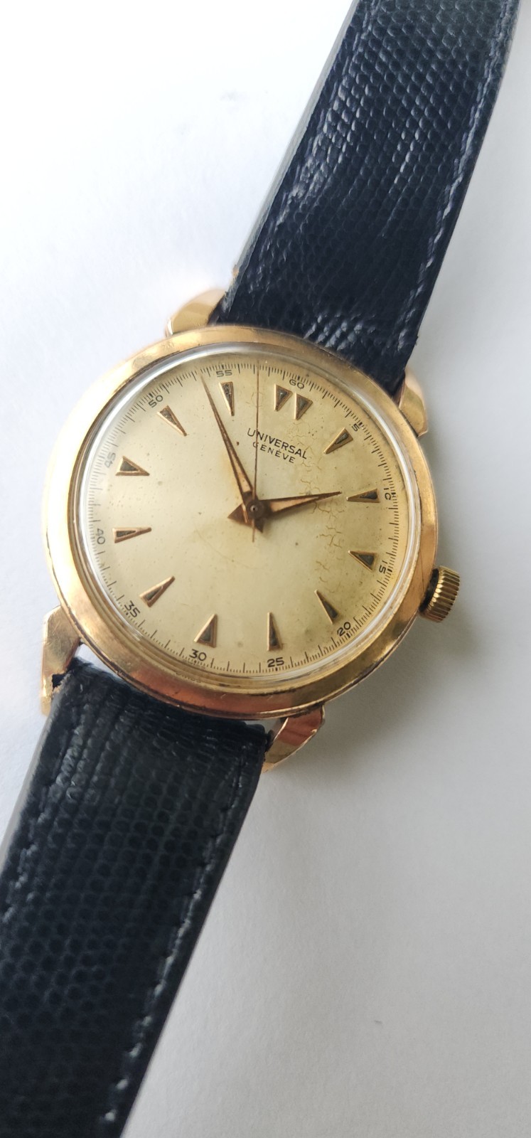 VINTAGE 1950’S UNIVERSAL GENEVE MANUAL CAL 332 Gold Filled MEN’S WATCH