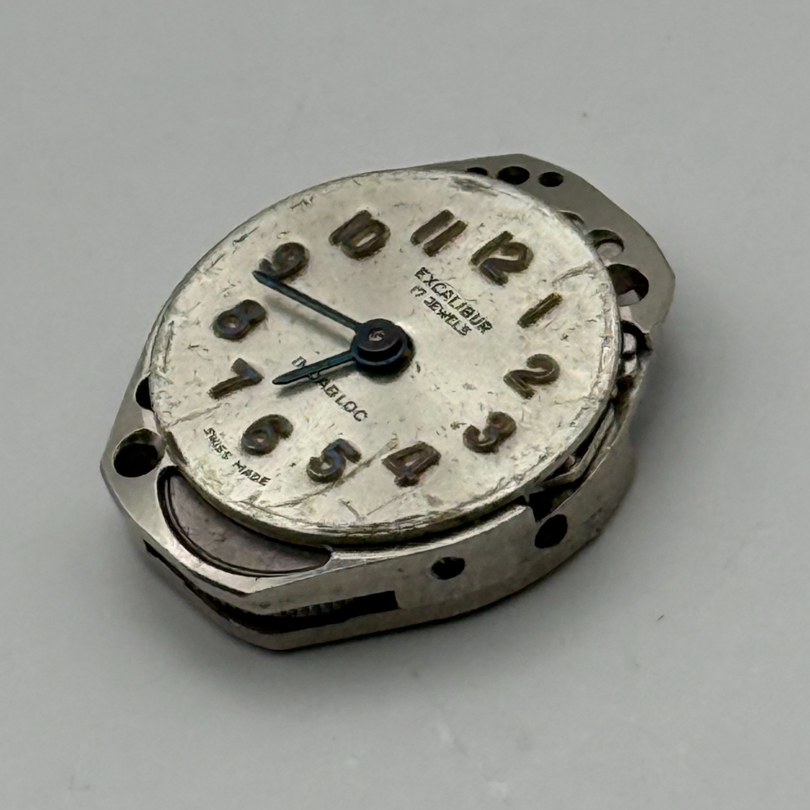 FHF 69-21 Watch Movement Excalibur 17 Jewels Swiss Manual Wind Parts 15.3mm