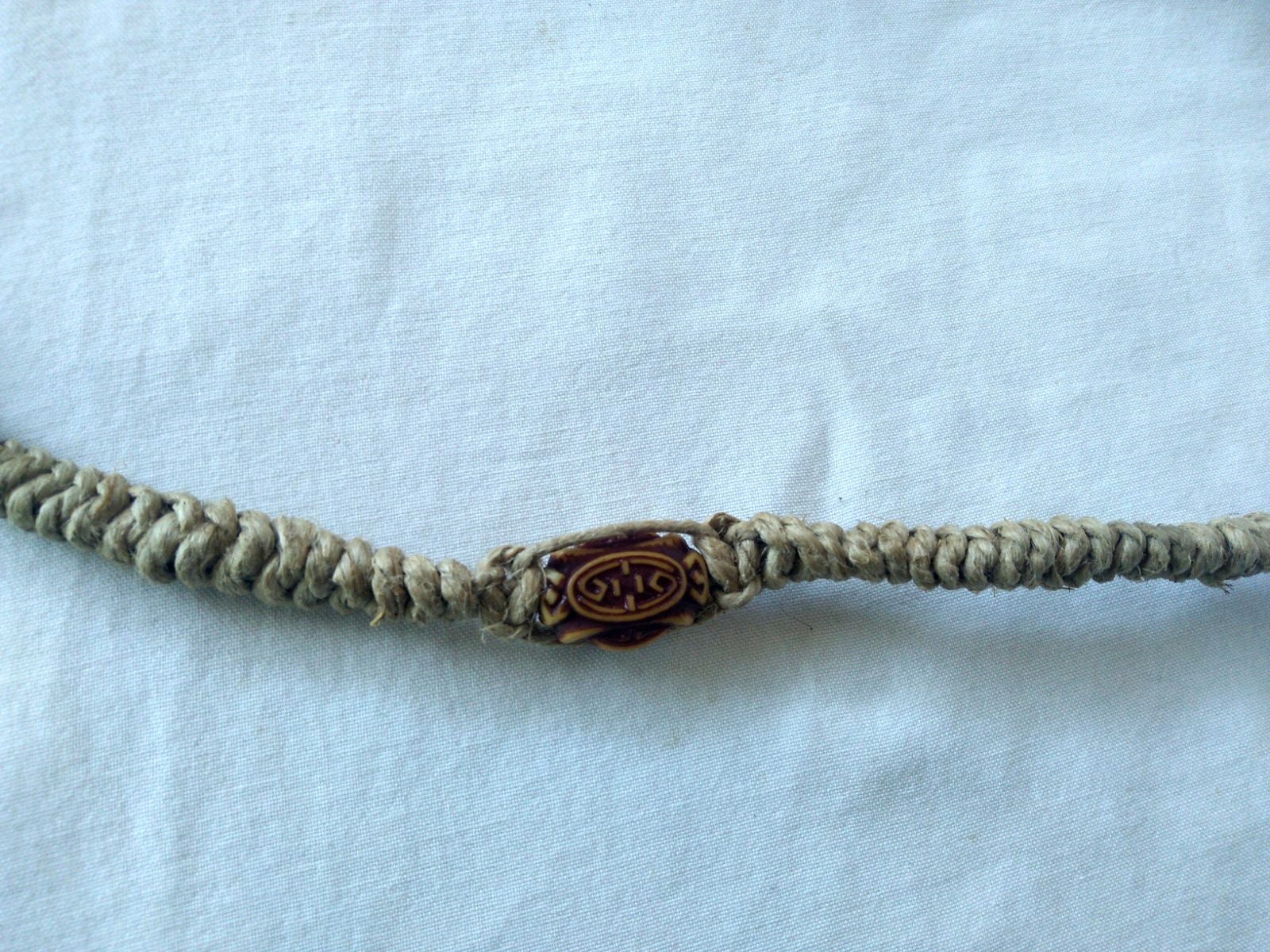 SURFER HEMP NECKLACE 30″ Unisex Macrame Boho Hippie Ethnic US Seller New