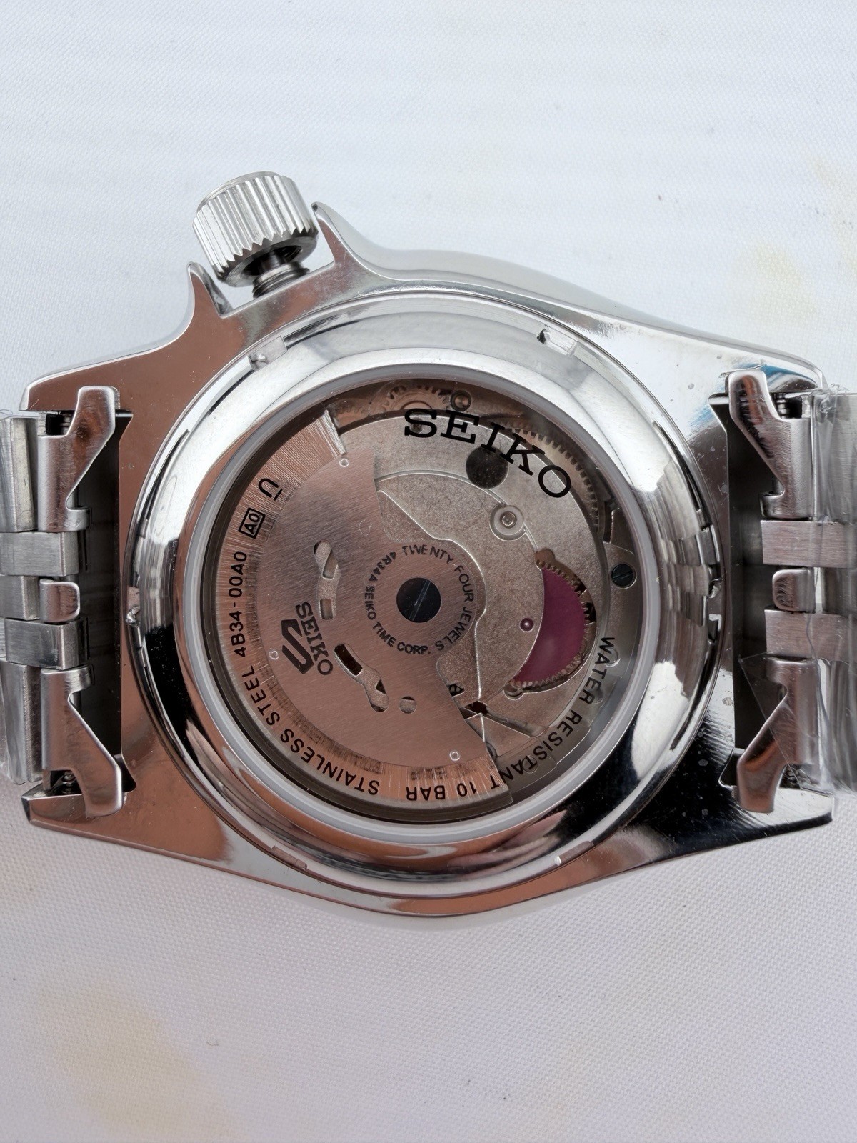 Seiko 5 Sports GMT SSK005 Green Automatic Jubilee Bracelet Box & Case 42.5mm