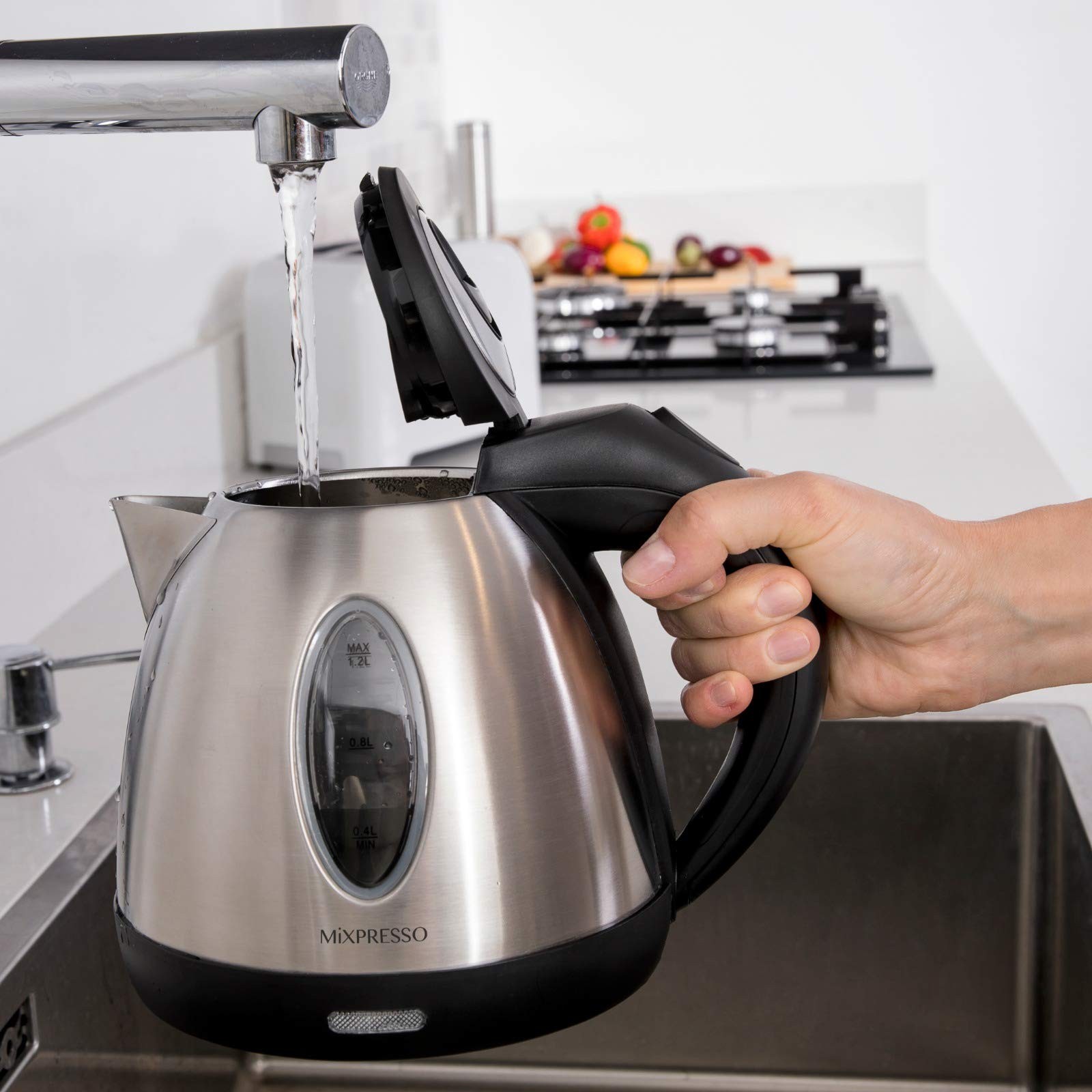 Moss & Stone Stainless Steel Electric Kettle, 1.2L Cordless 1500W | Small, po…
