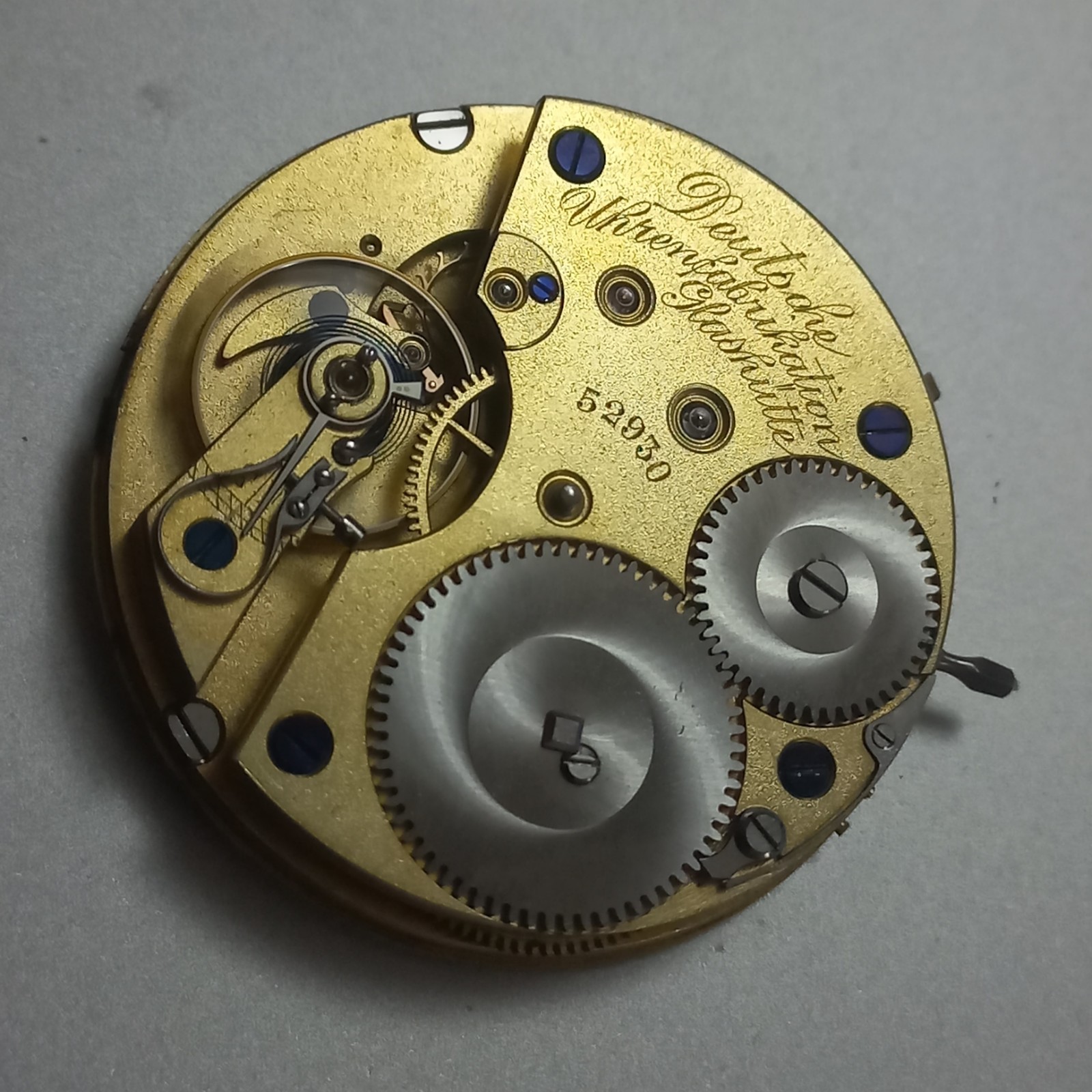 RARE VINTAGE A LANGE SÖHNE GLASHÜTTE POCKET WATCH MOVEMENT