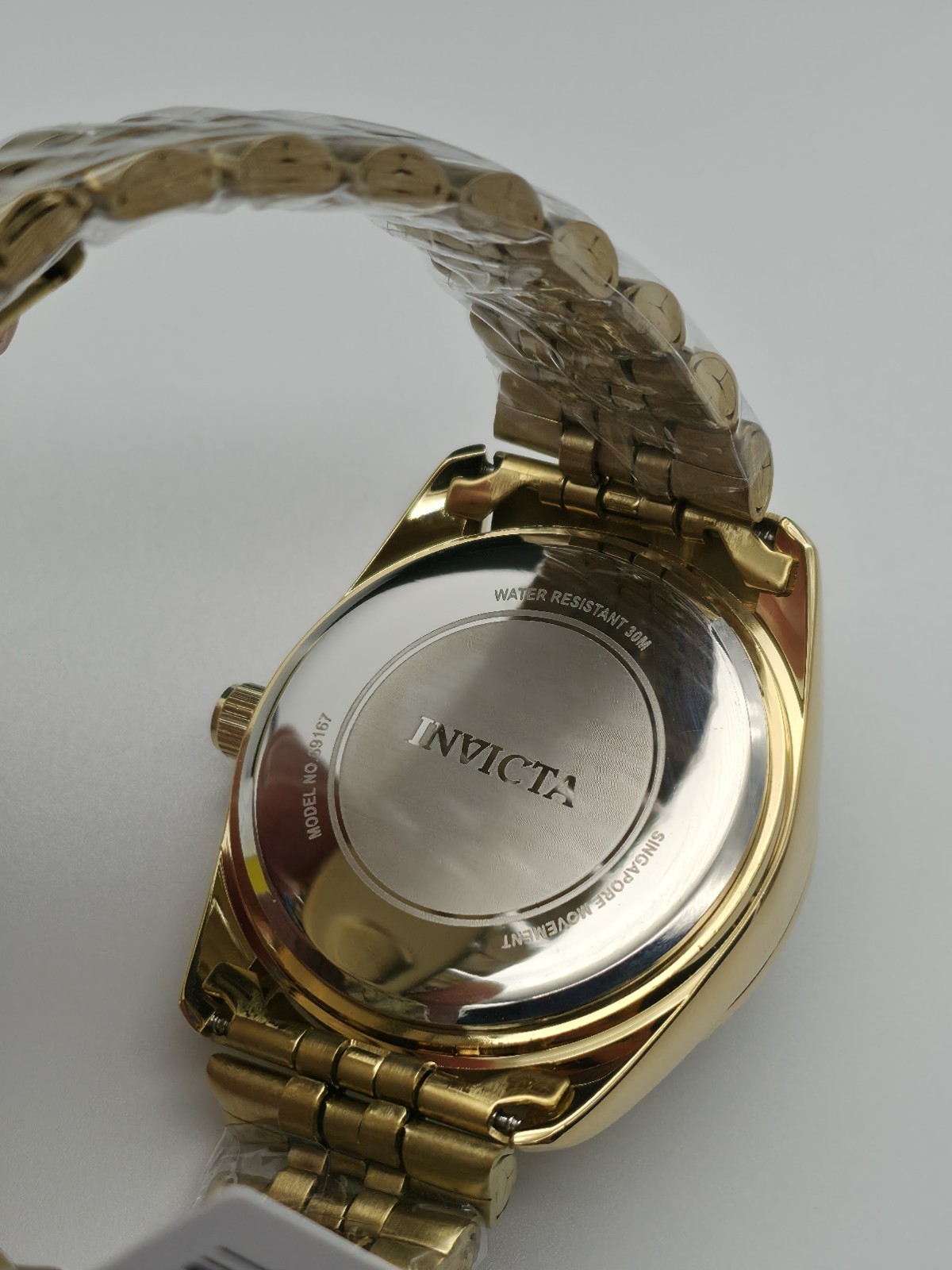 Invicta Celestial Men’s 36mm Gold SS Watch Quartz Flame Fusion NEW