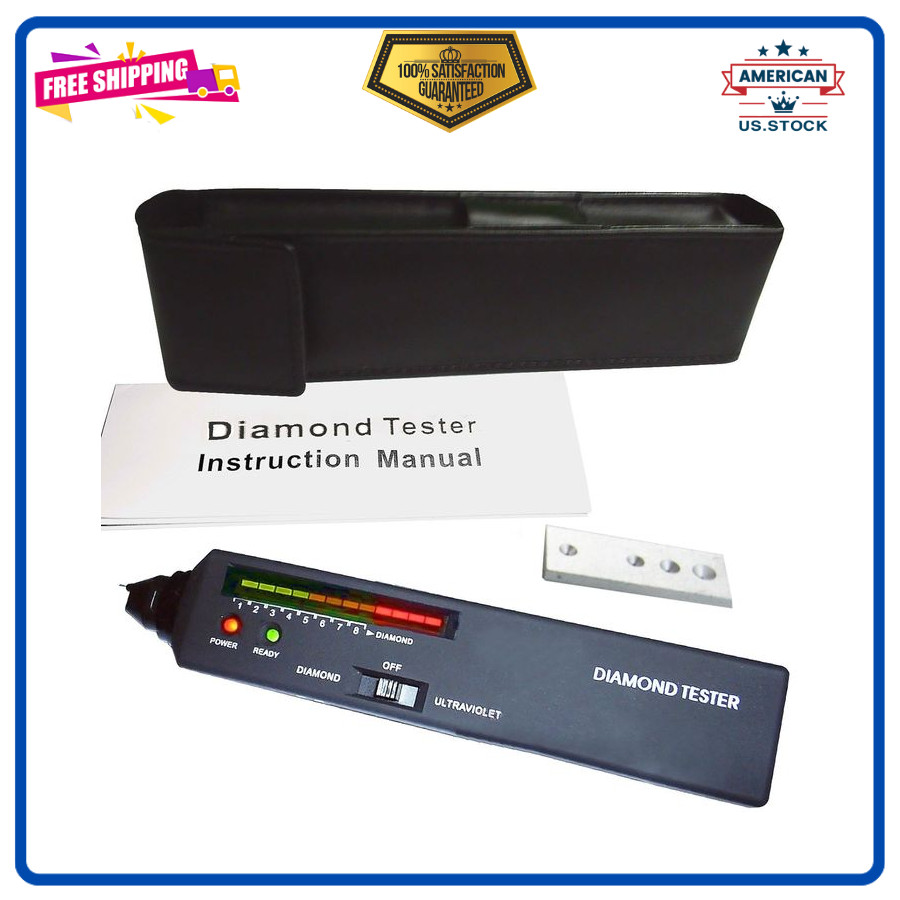 Diamond Tester Professional Diamond Tester Pen with UV Light, Jewelry Gem Tester