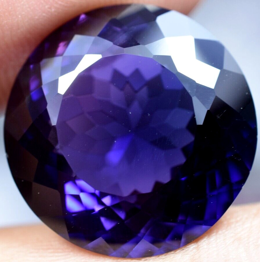 Natural 28.40 Ct Boysenberry Sapphire GGL Certified fabulous Loose Gemstone