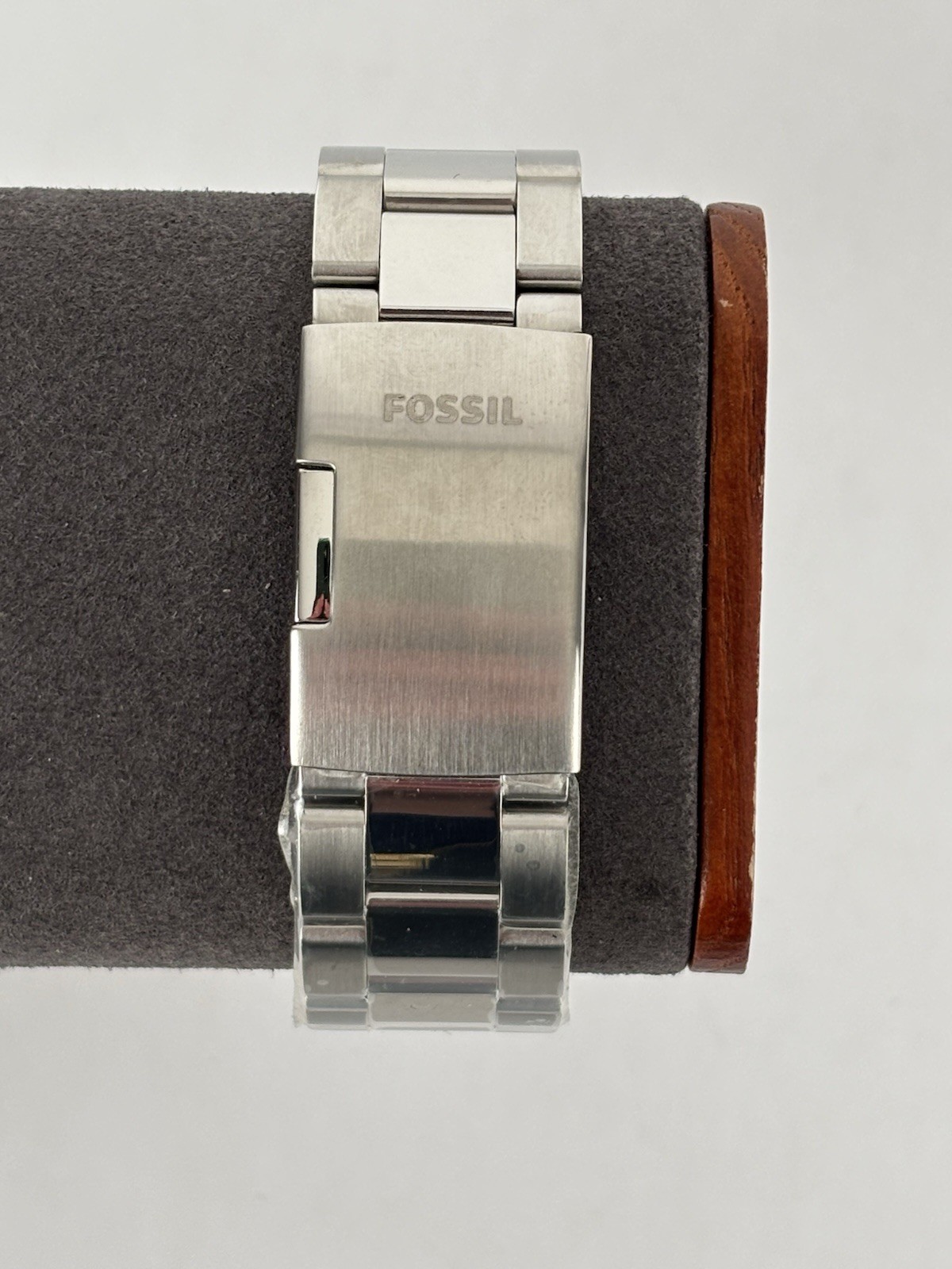 Fossil PR-5432 43mm Black Dial Rotating Bezel Date Watch w/Bracelet &New Battery