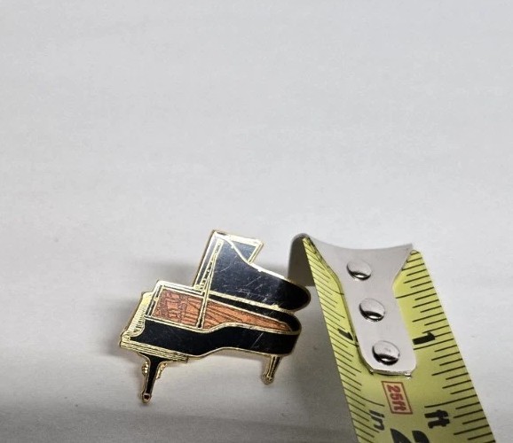 Vintage Future Primitive Enamal Grand Piano Pin- Made In The USA