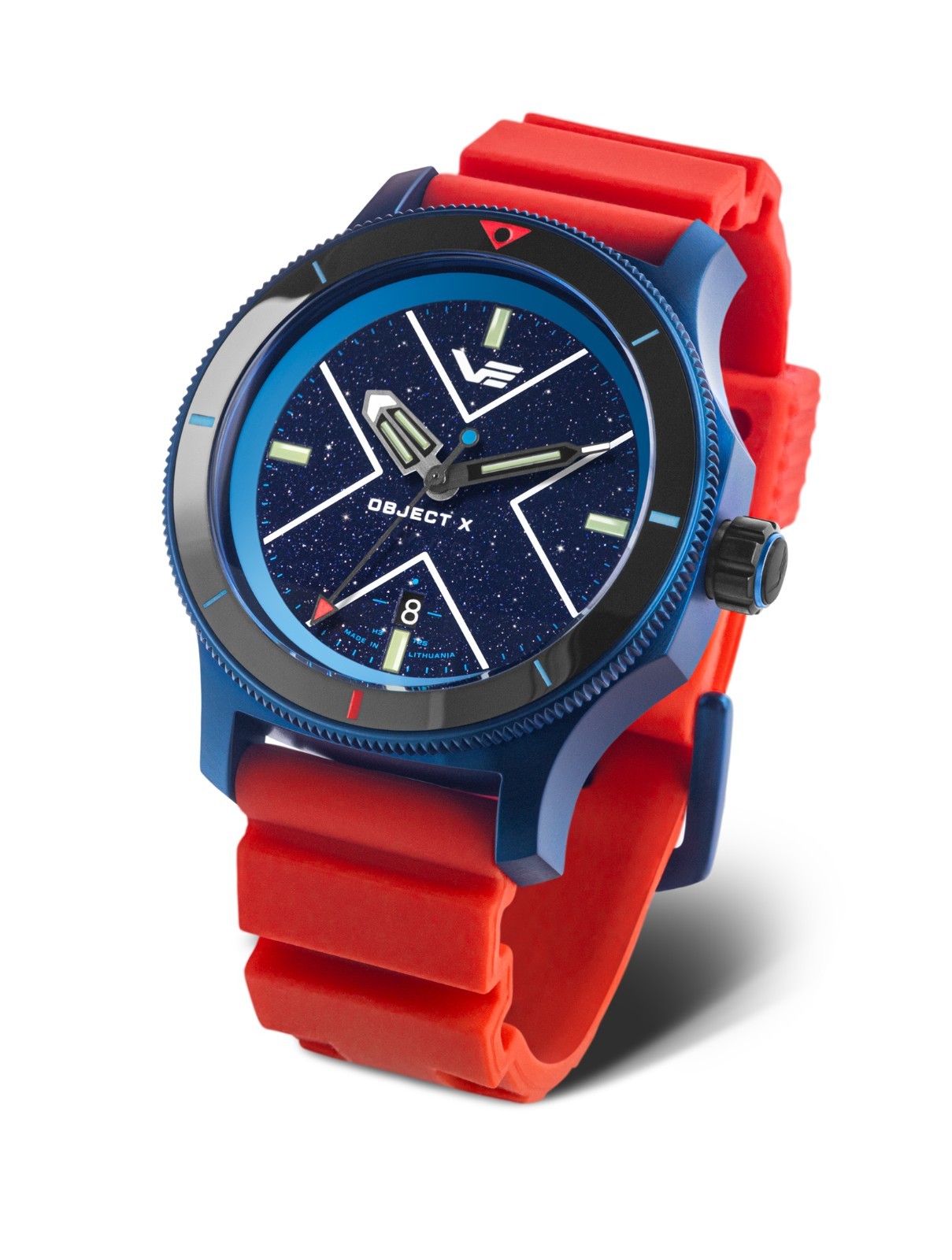Vostok-Europe OBJECT-X Automatic NH35-599E776 Blue Tritium Watch