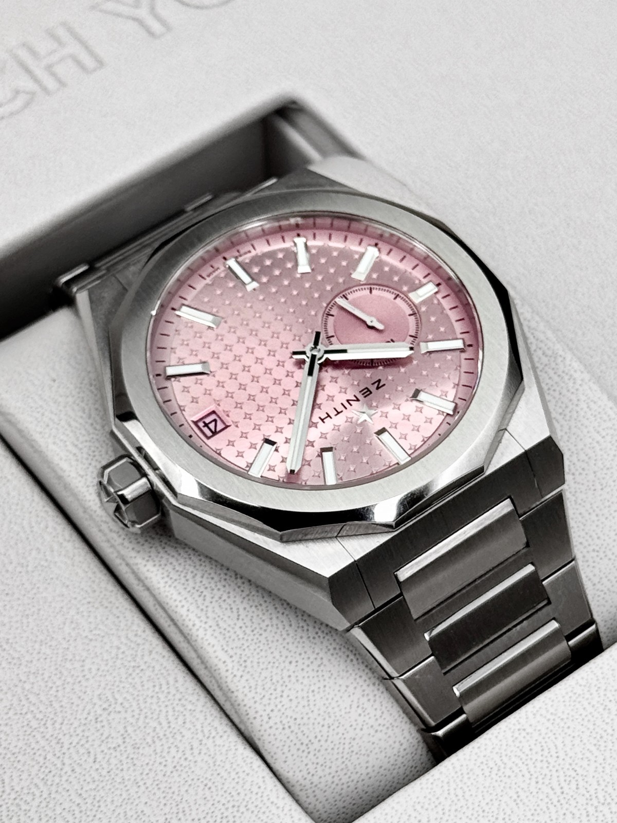 Zenith Defy Skyline 41mm 03.9301.3620/18.I001 Stainless Steel Pink Dial