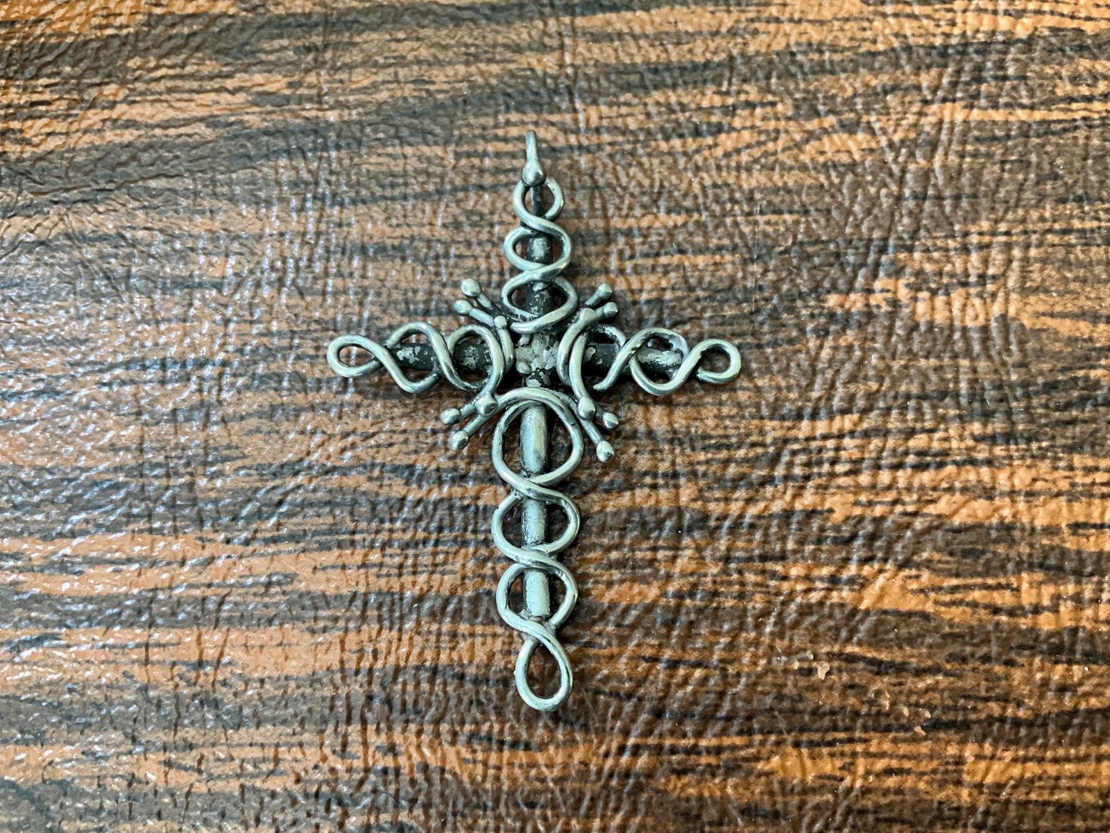 Vintage Silver Plated Pendant – handmade designer in the 70’s 1.75” x 1.25”