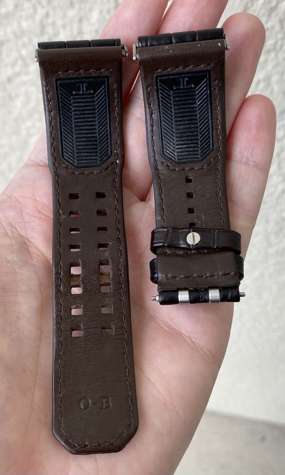 Authentic Jaeger LeCoultre 25mm x 22mm Brown Alligator Watch Strap Band OEM