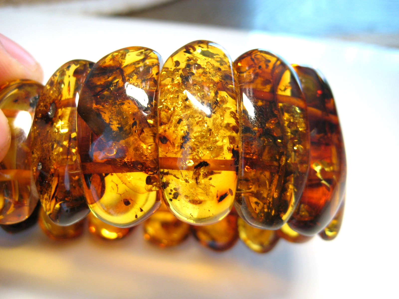 Genuine Massive Huge Cognac Amber Baltic Amber Bracelet 40 gr 7.5-8 in !!!