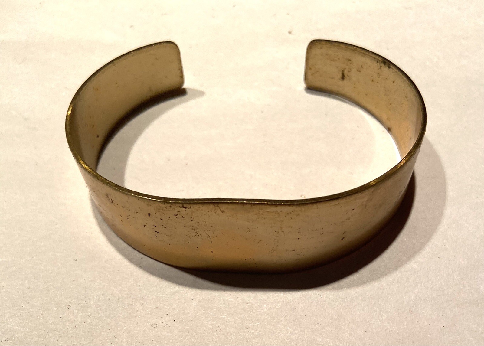 10 pc. Raw Brass Cuff Bracelet- Vintage Arm Band Jewelry -Tapered
