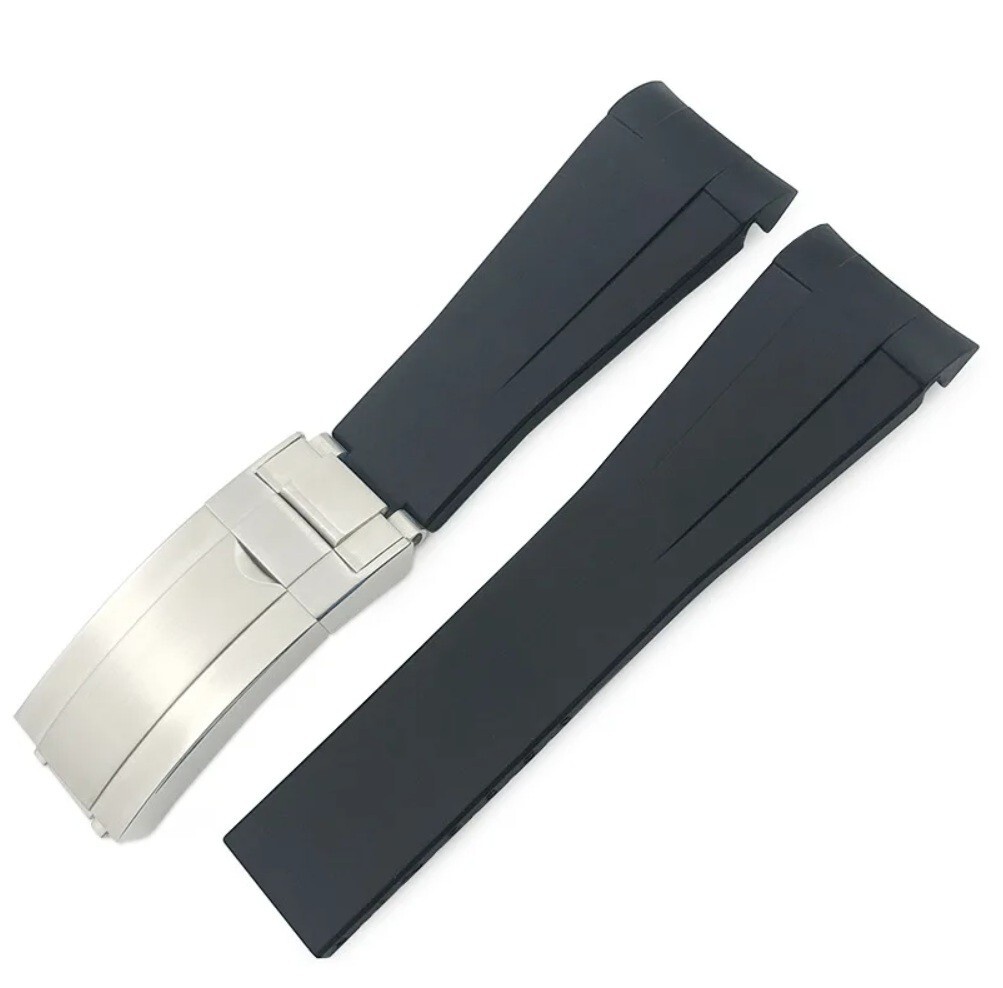 Rubber Watch Strap Band For ROLEX DATEJUST DAYTONA SUBMARINER GMT OYSTERFLEX