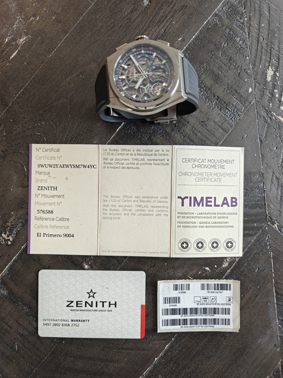 Zenith Defy Gray Men’s Watch – 95.9000.9004/78.R782