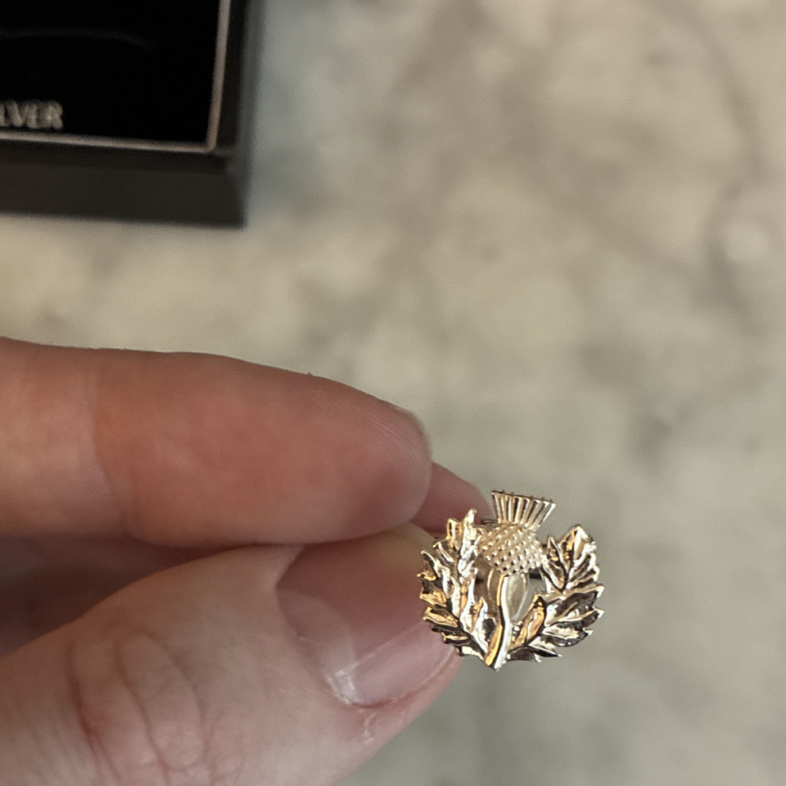 Alexander Castle 925 Sterling Silver Men’s Cufflinks Scottish Thistle