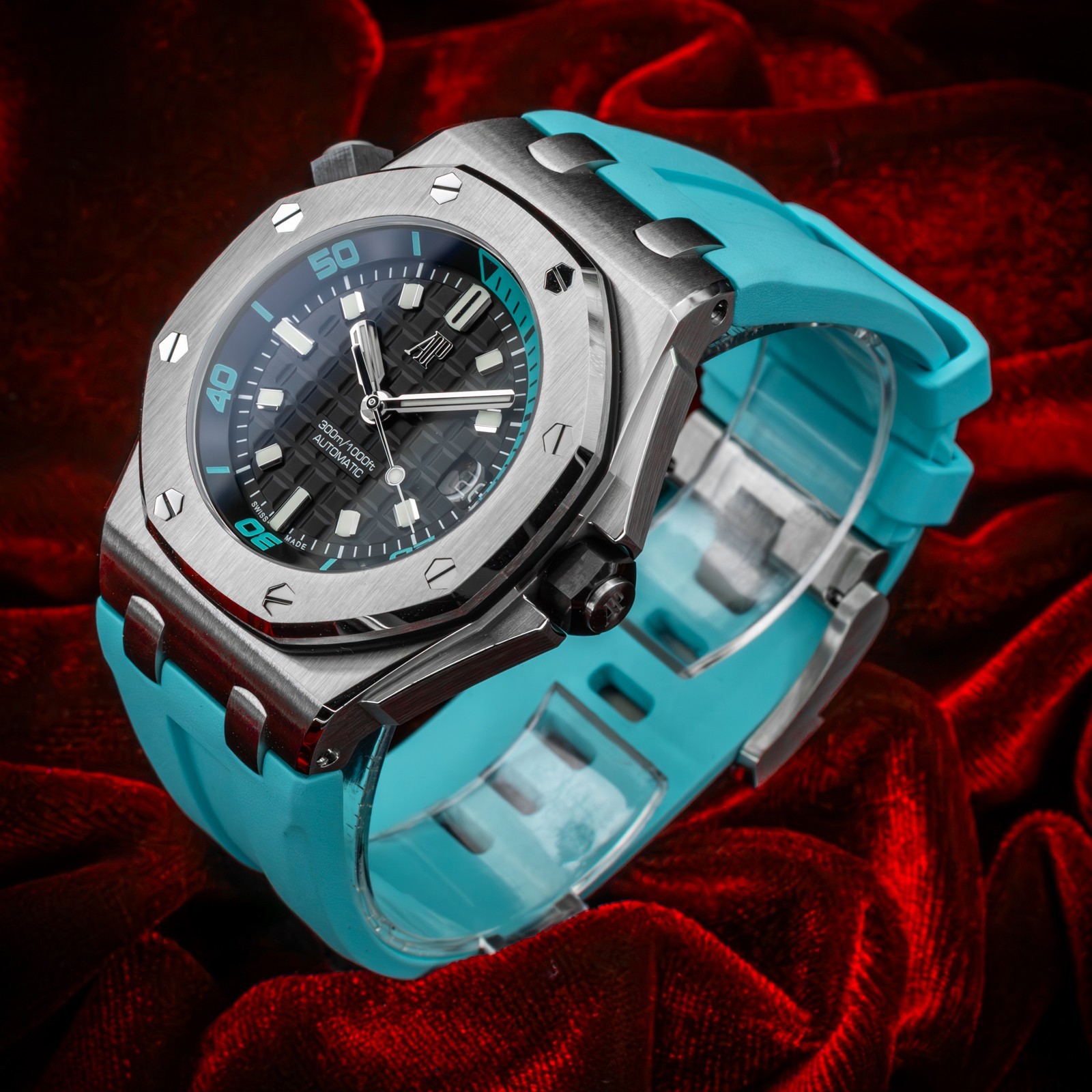 Audemars Piguet Royal Oak Offshore Diver Turquoise 42mm 15720ST.OO.A355CA.01