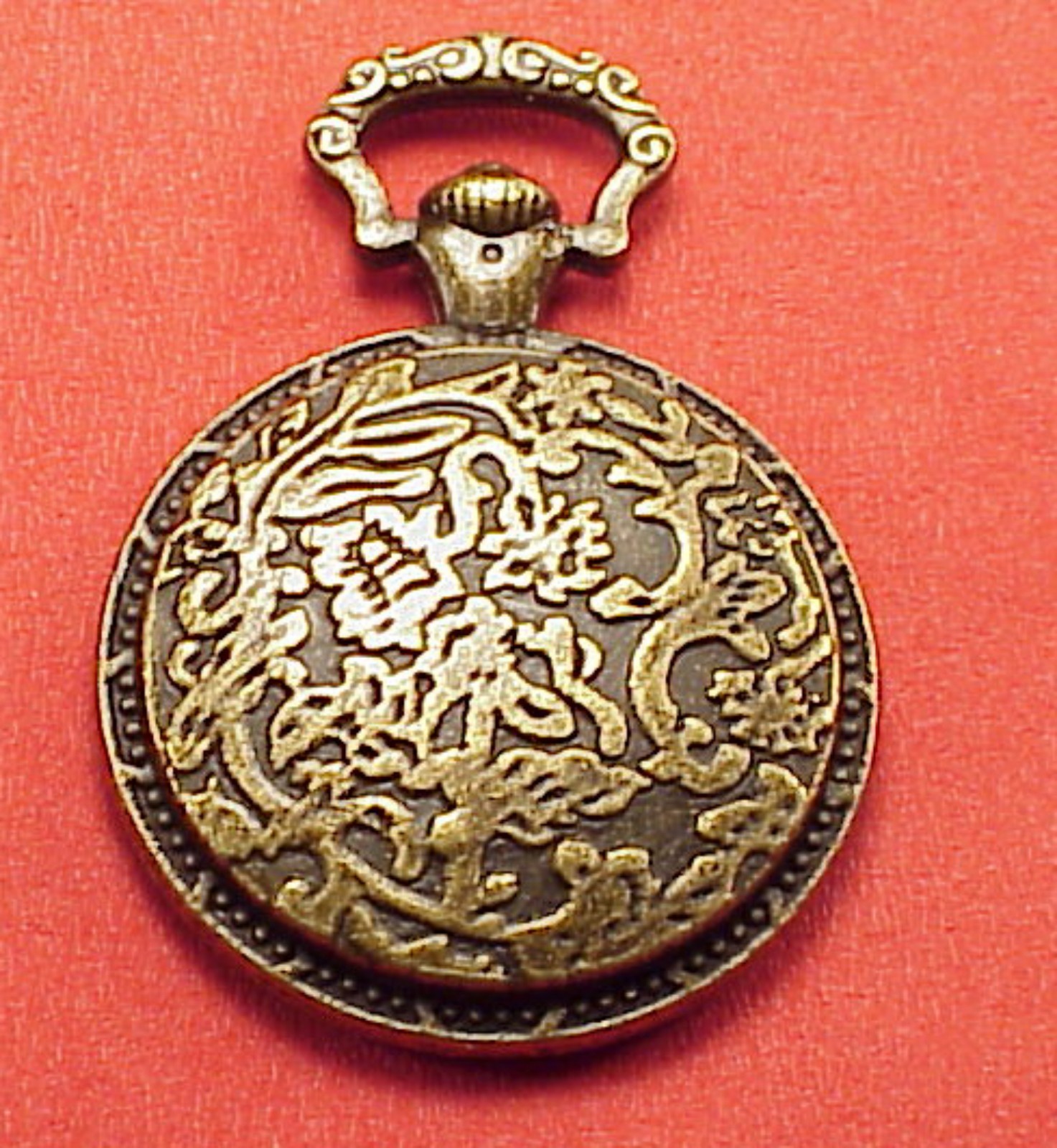 Miniature Indian Head Penny Pocket Watch Fob Chain Charm Pendant Drop