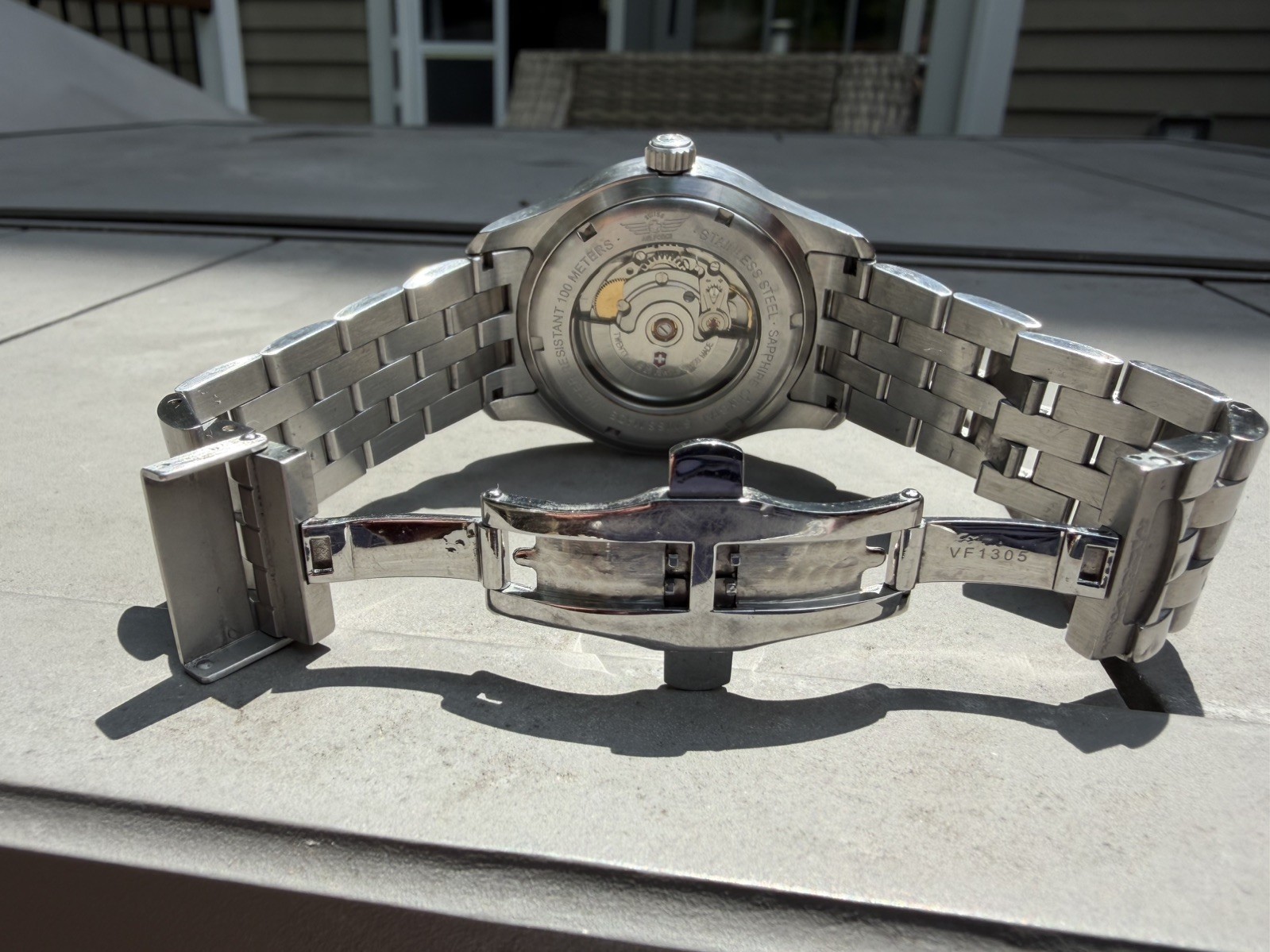 Victorinox Airboss Automatic – 42mm – ETA Movement – Exhibition Caseback