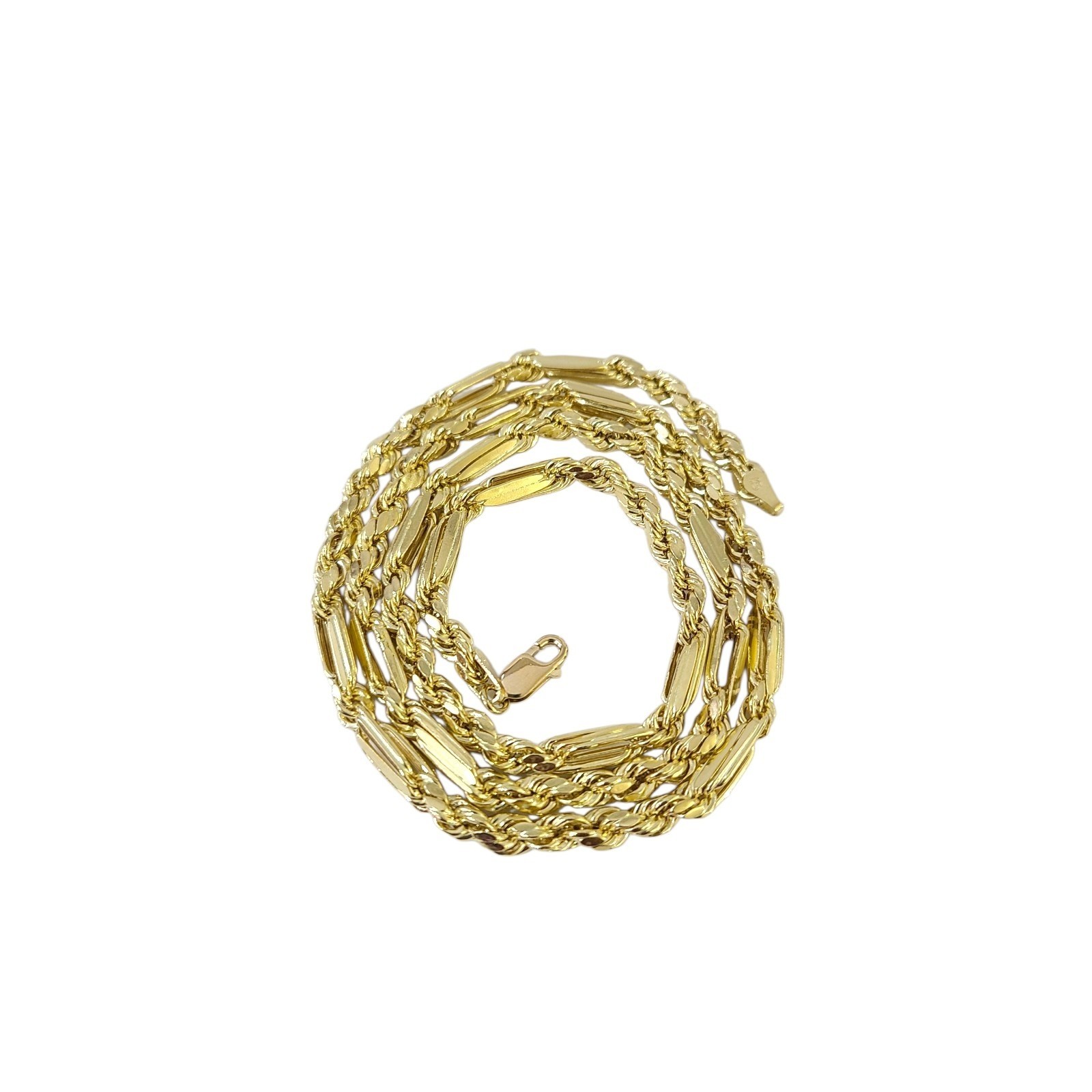 Real 14k Yellow Gold Milano Rope Chain 5mm Necklace 18″-30″ in Men Women