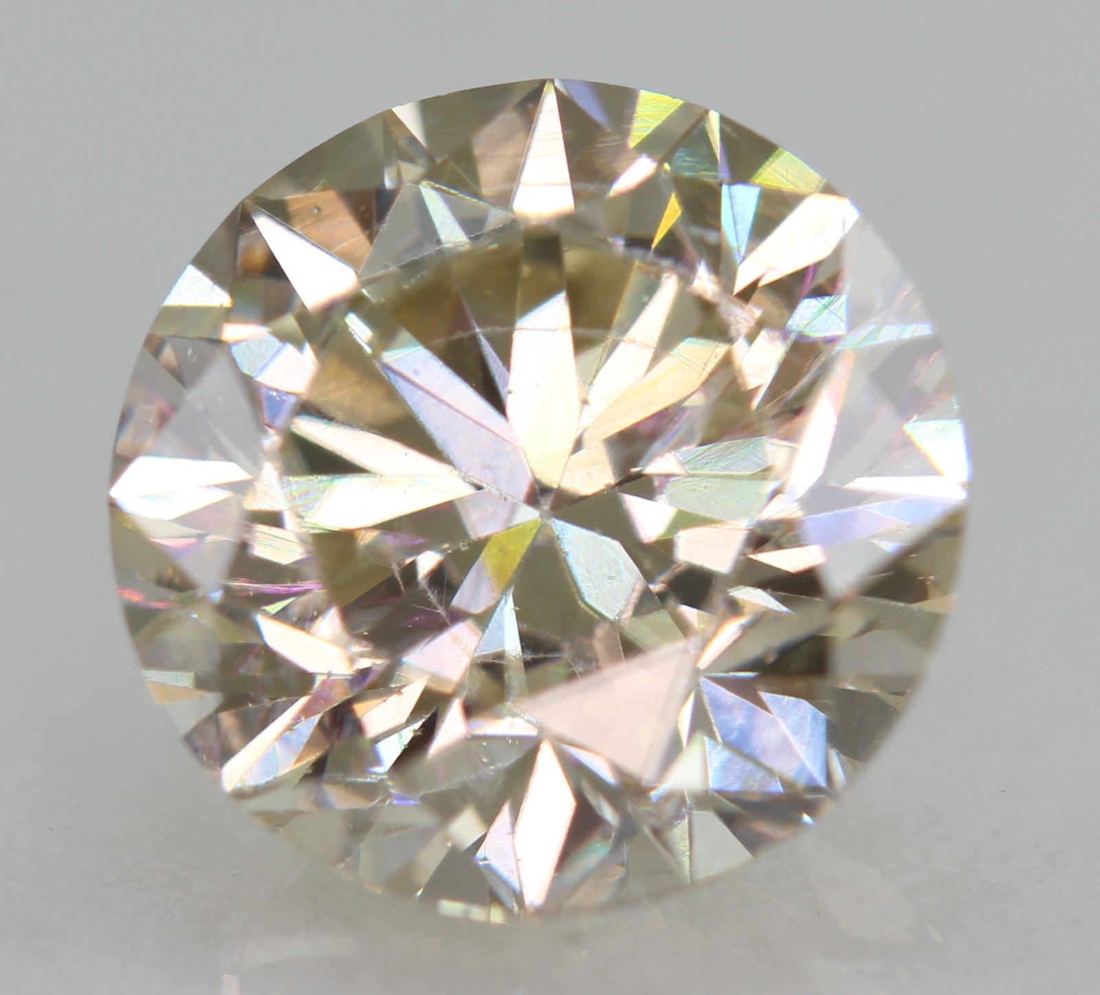 Certified 1.61 Carat K VVS1 Round Brilliant Natural Enhanced MINED Diamond 7.38m