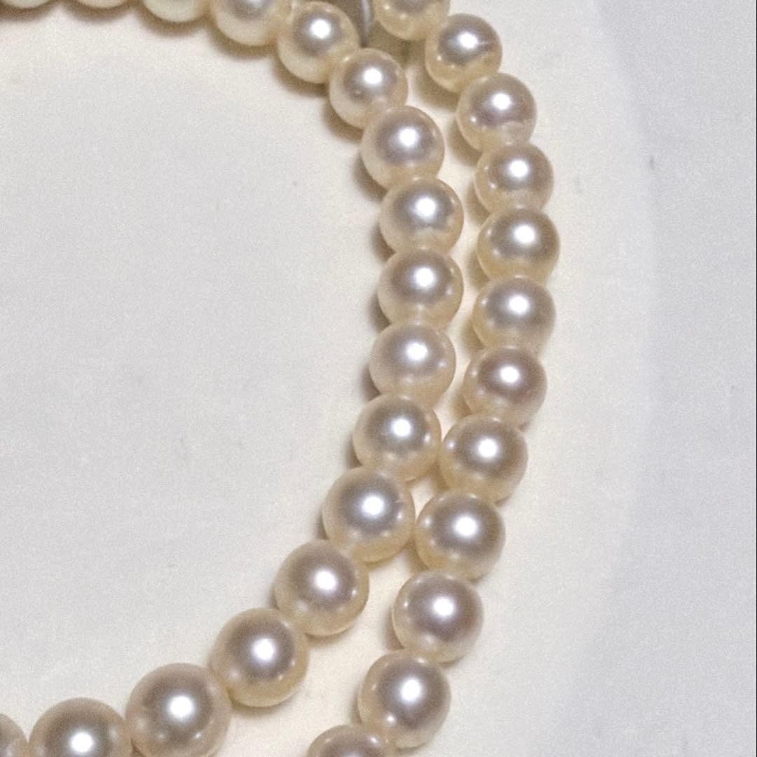 MIKIMOTO Akoya Pearl Necklace White Cream 5.5-6.0mm 38cm Silver 18.9g