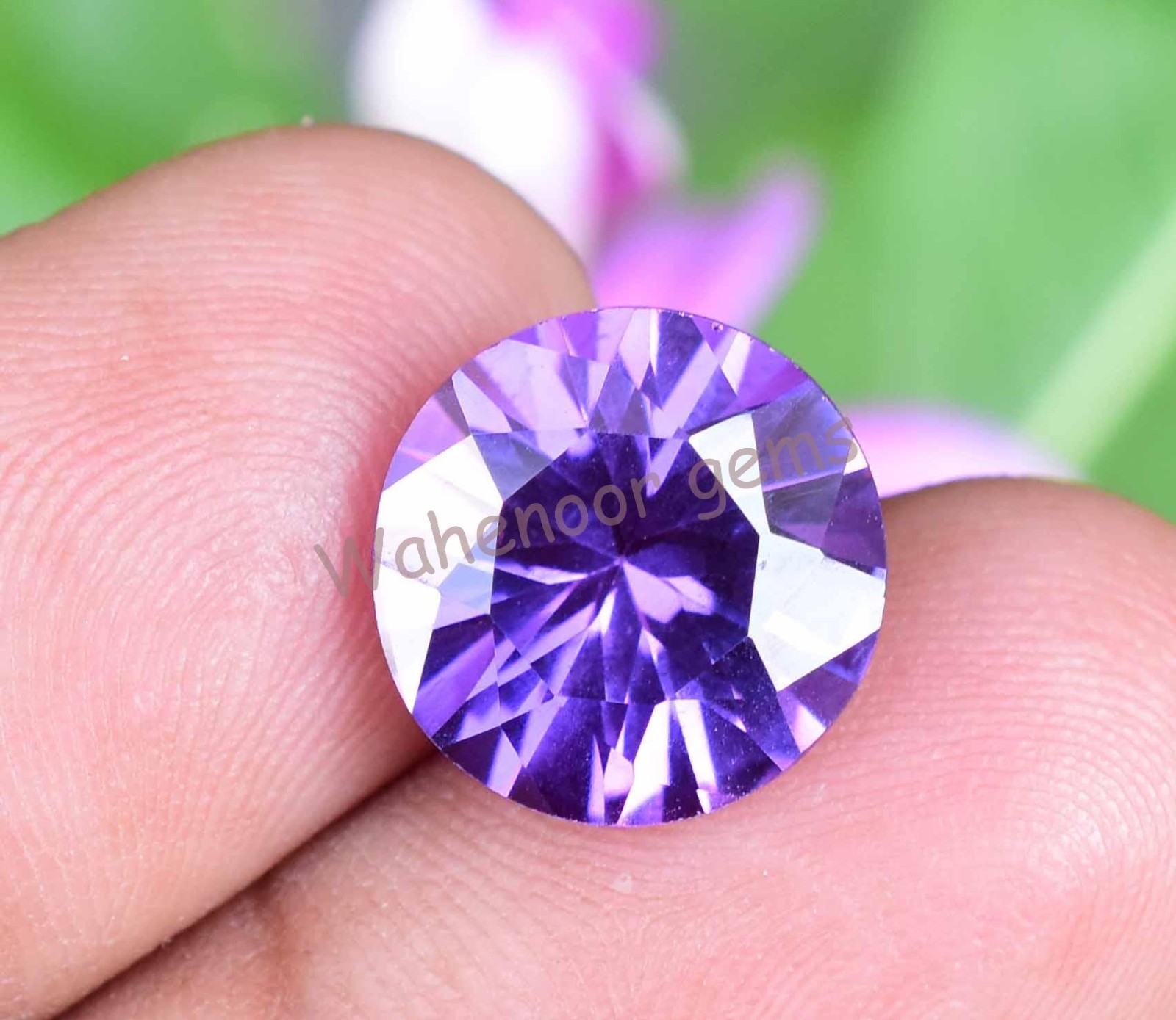 Natural 7.65 Ct Boysenberry Sapphire Round Master Shape AGL Certified Gemstone