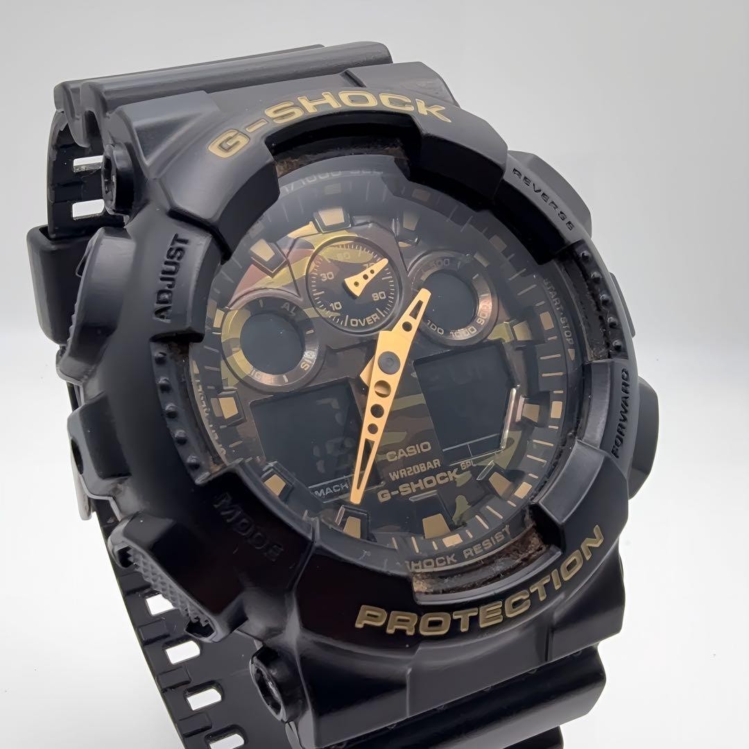 Excellent condition Casio G-Shock GA-100CF camouflage men’s watch.