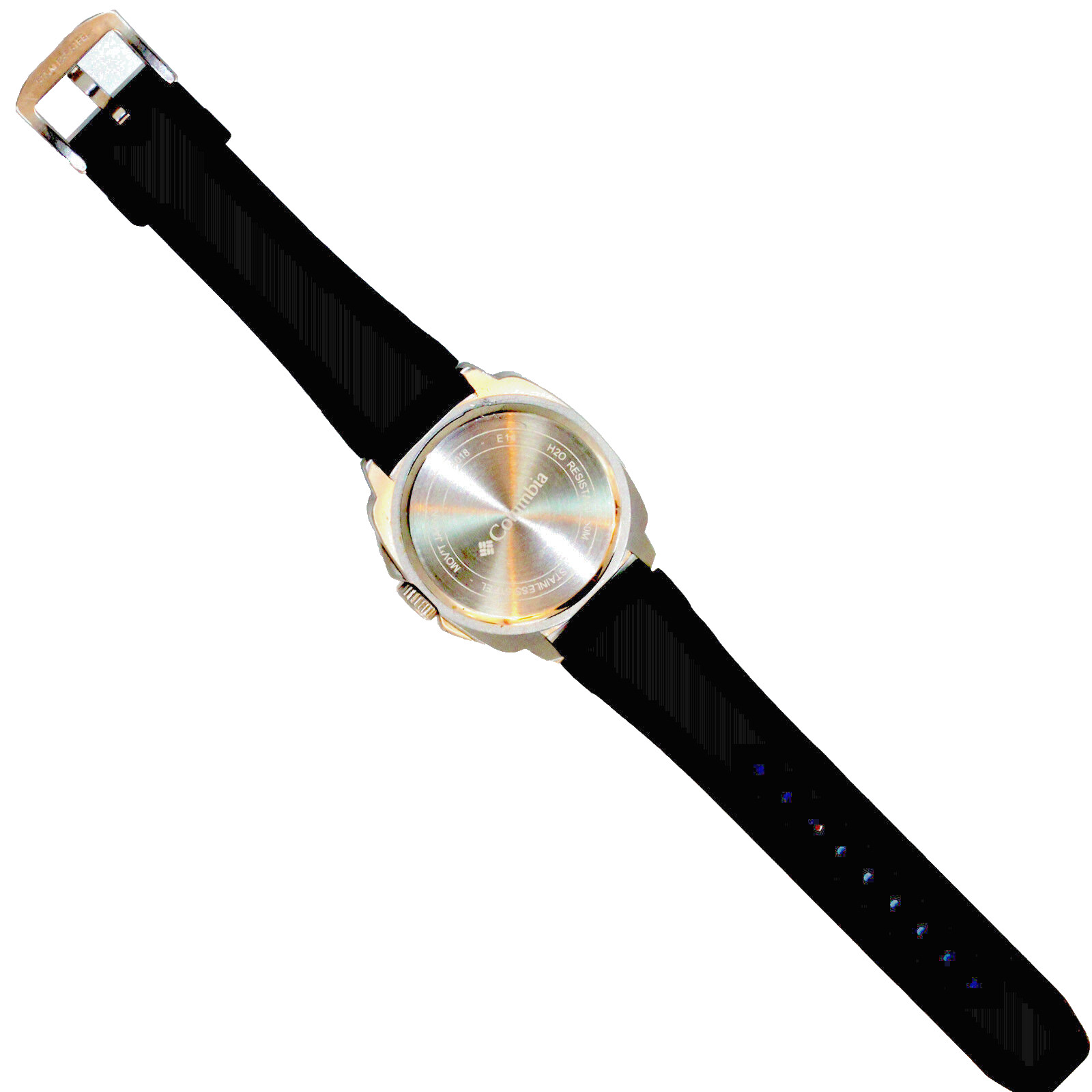 New Columbia, 12/24 Hour Date Extra Big Dial, Rubber Band, Cornerstone Watch $89