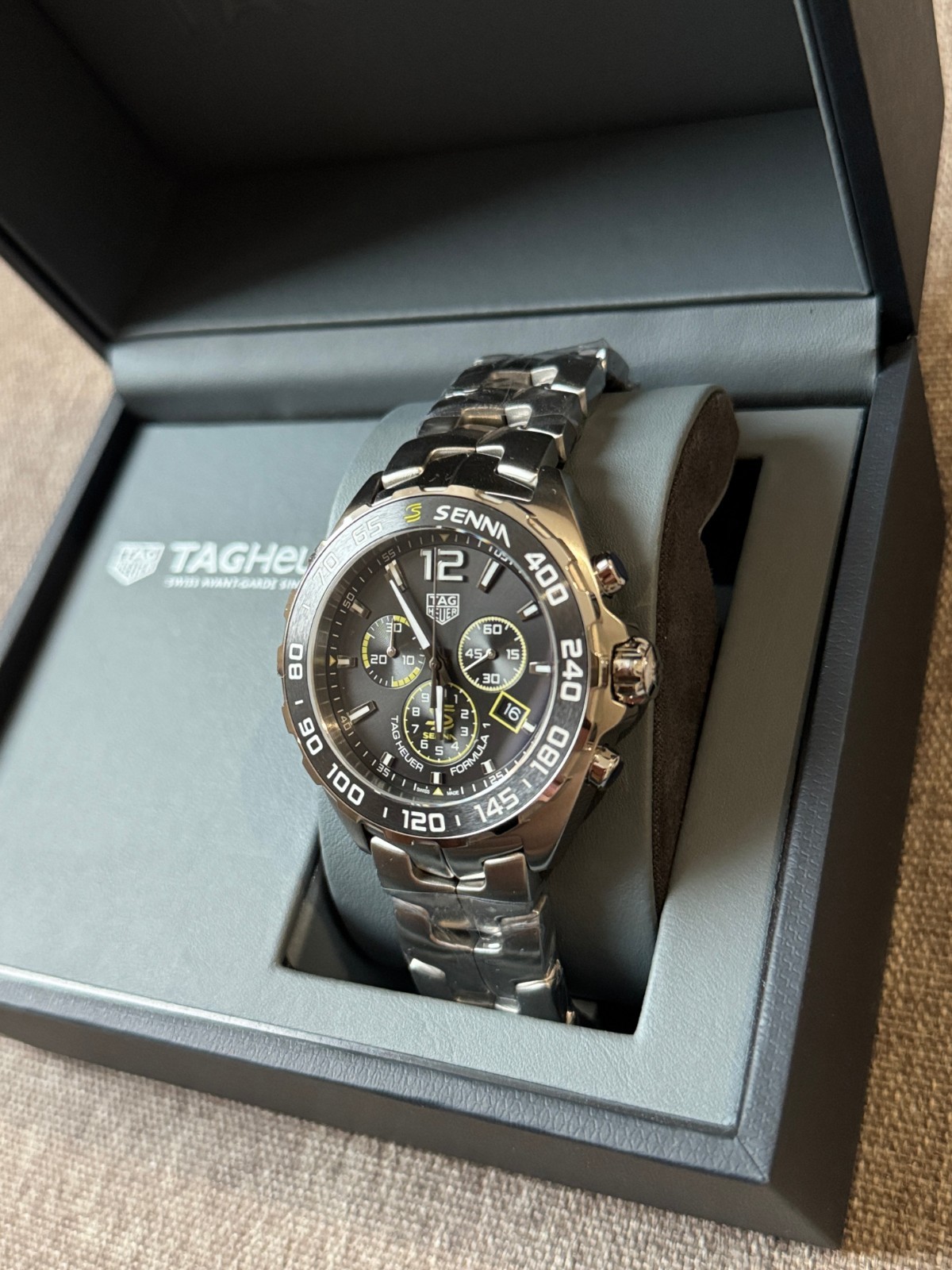 TAG HEUER Formula 1 Ayrton Senna Chronograph Quartz Men’s CAZ101AF