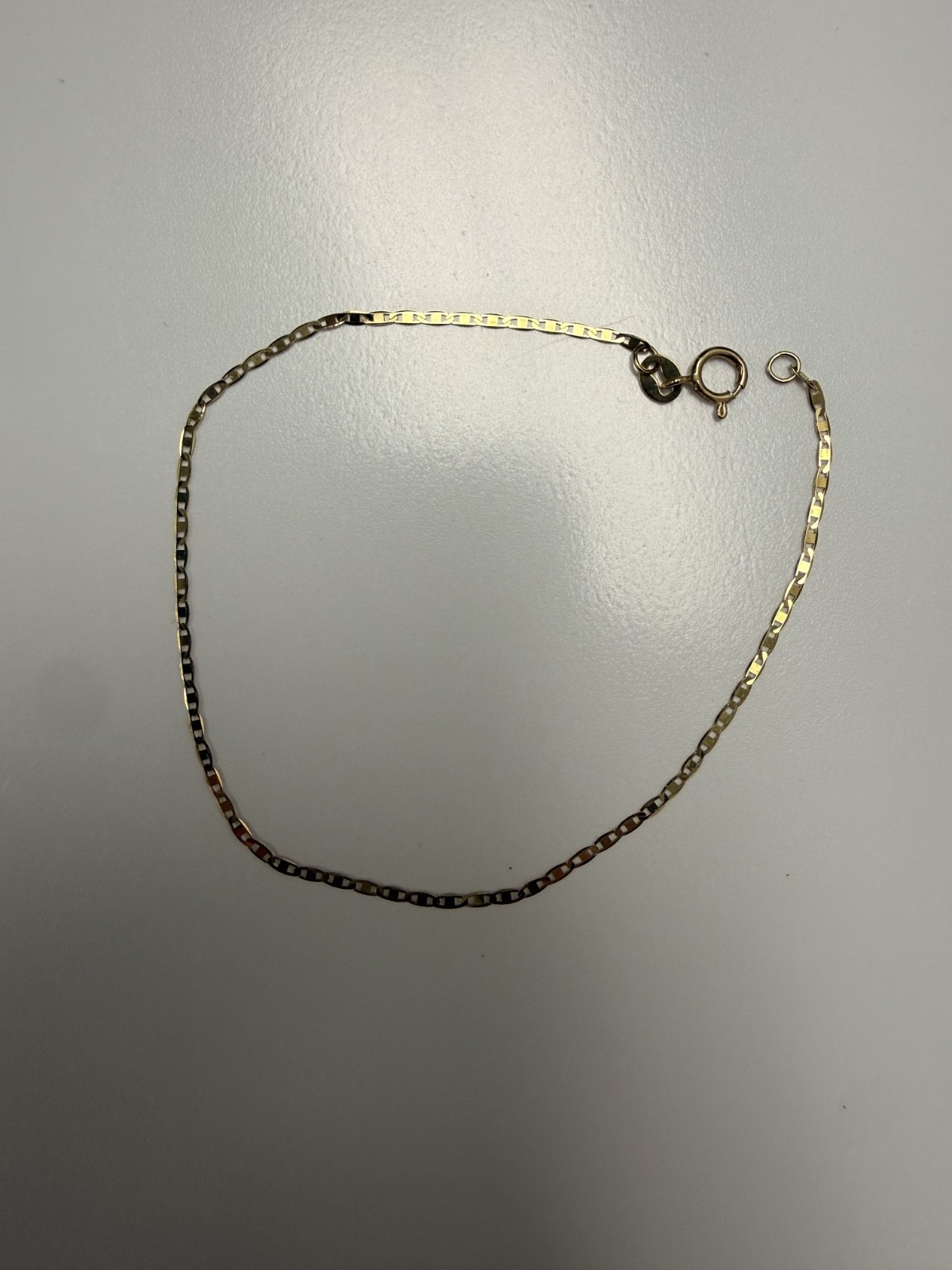 Flat Mariner link Bracelet 10k gold