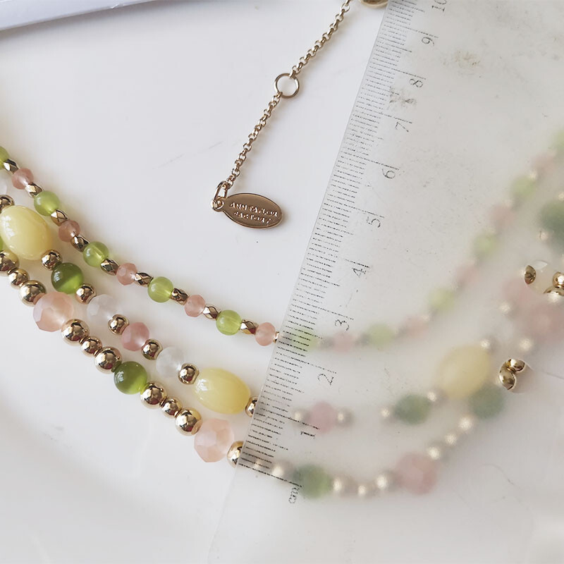 New 16″ Ann Taylor Beads Layered Necklace Gift Chic Women Party Vacation Jewelry