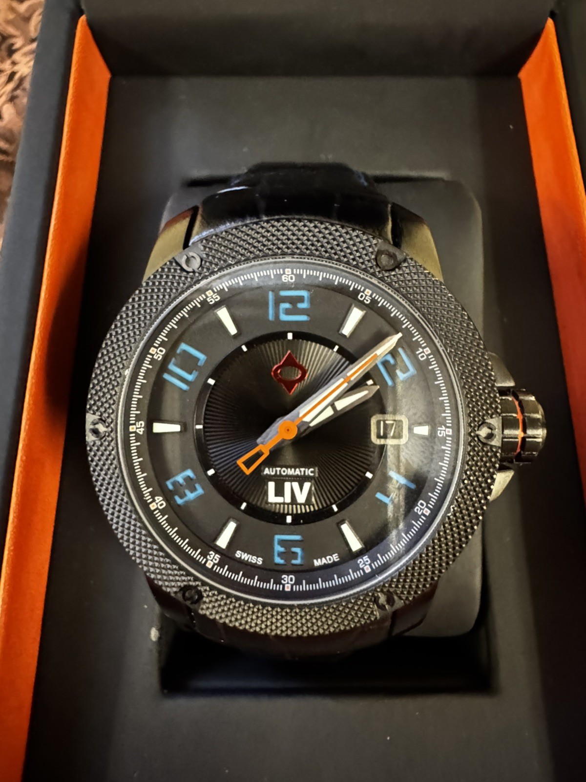 LIV GX1-A Automatic Swiss Watch – Sky Blue Limited Edition 299/500