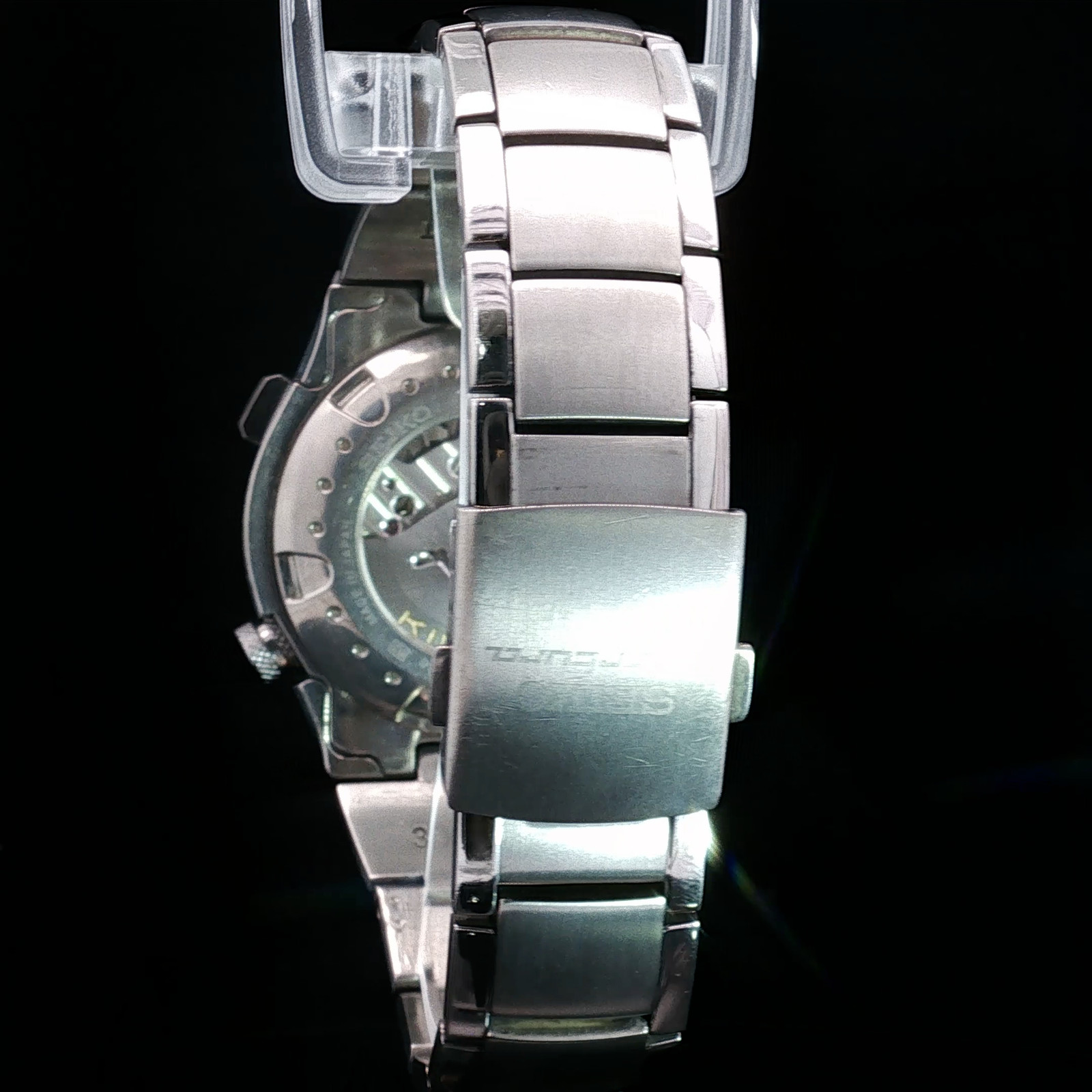Seiko Sportura SLQ011 – Kinetic Chronograph – 9T82 – Jay Leno Titanium **SUPER R