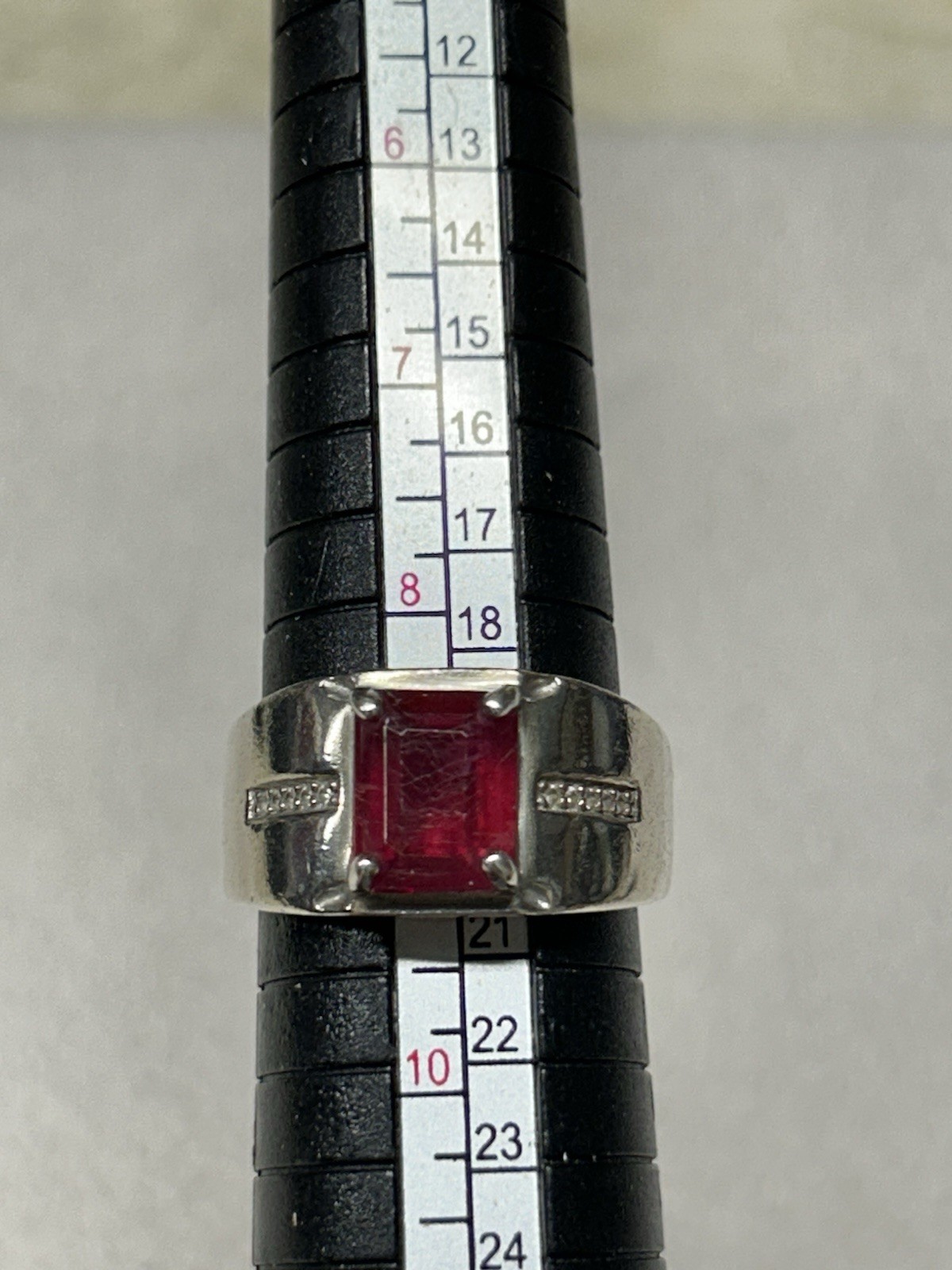 Designer Bangkok Ratnaraj Jewelers 925 Ring Band Size 9-9.5, 8.56g