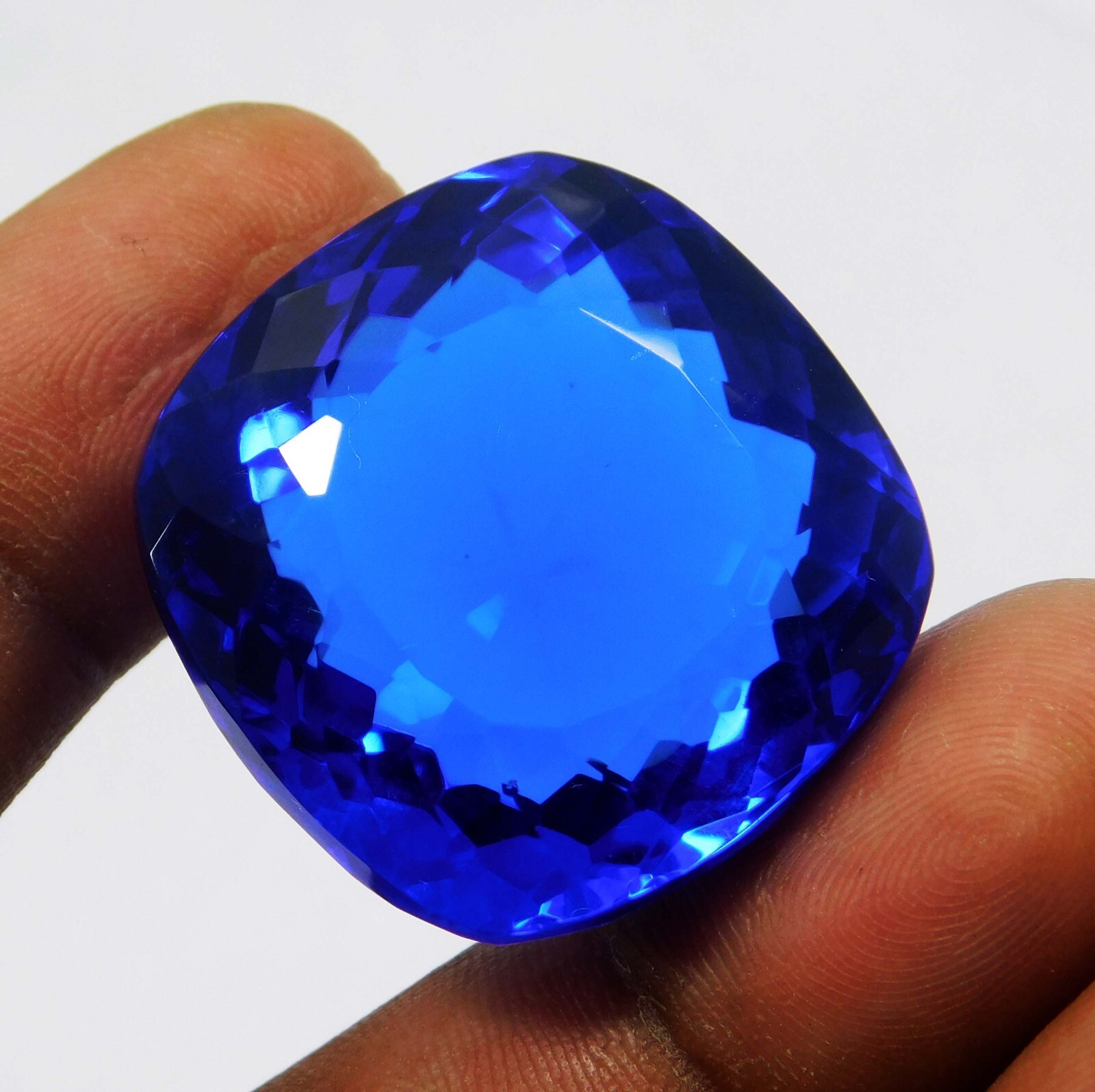 Natural 77.70 Ct Blue Tanzania Of Tanzanite Certified Cushion Cut Loose Gems