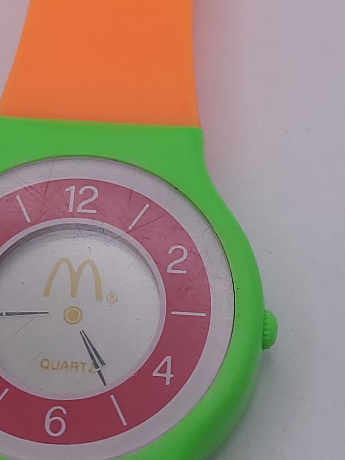 McDonald’s Neon Color DIGITAL HANDS Watch 1989 VINTAGE WORKING NEW BATTERY