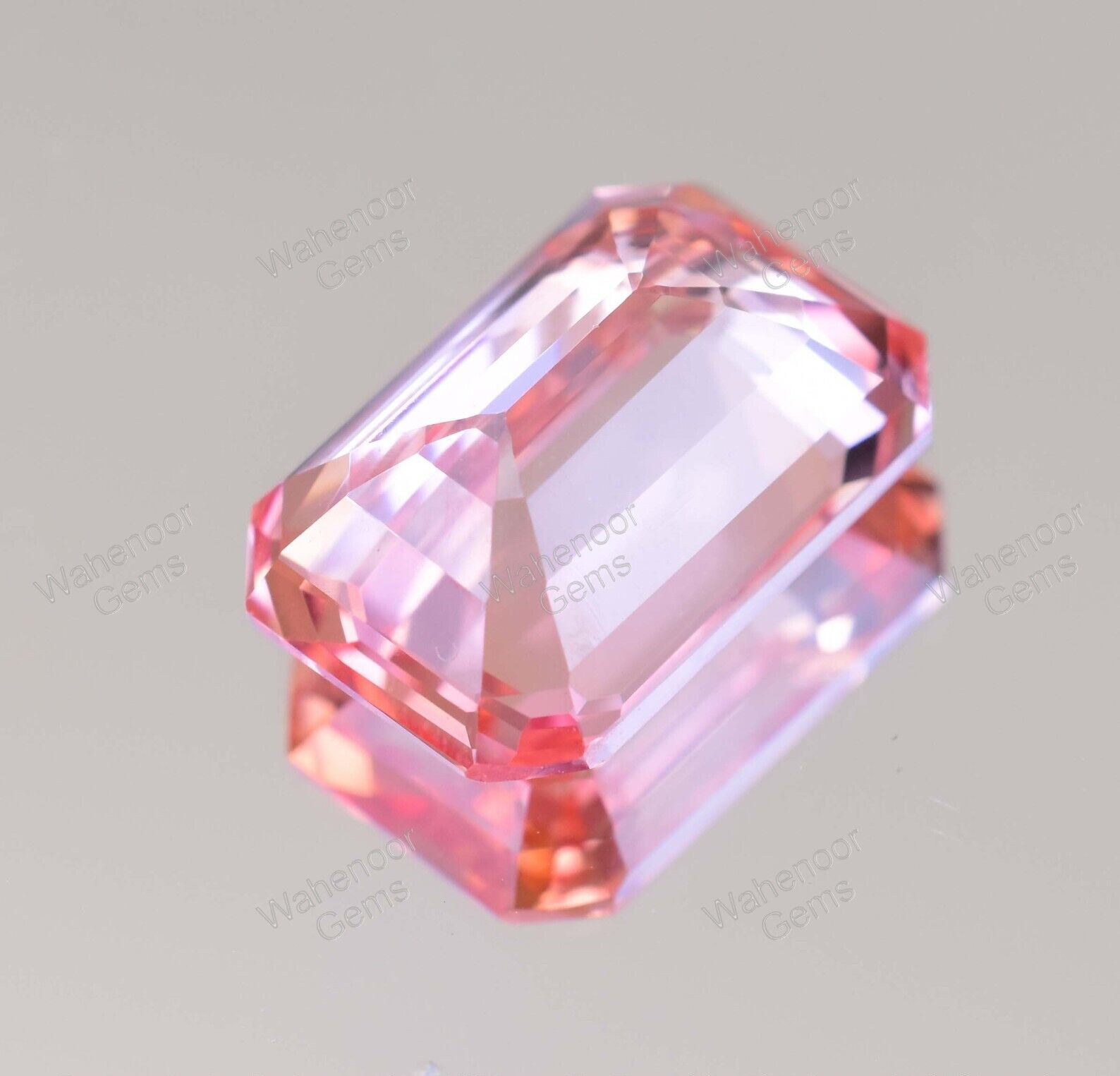 Natural imperial Topaz 10.90 Ct Emerald Stunning Unheated AGL Certified Gemstone