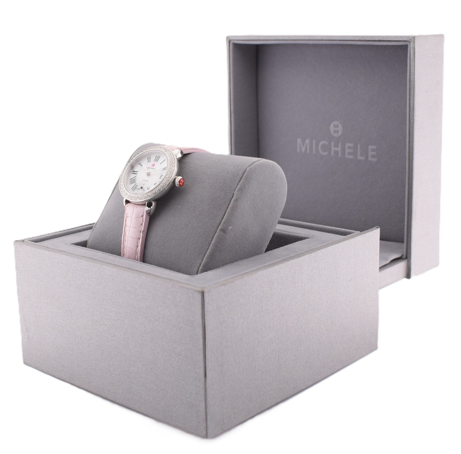 NEW Michele Serein Petite 28mm Diamond Watch Swiss Quartz MW21E01A1025 $1715.0
