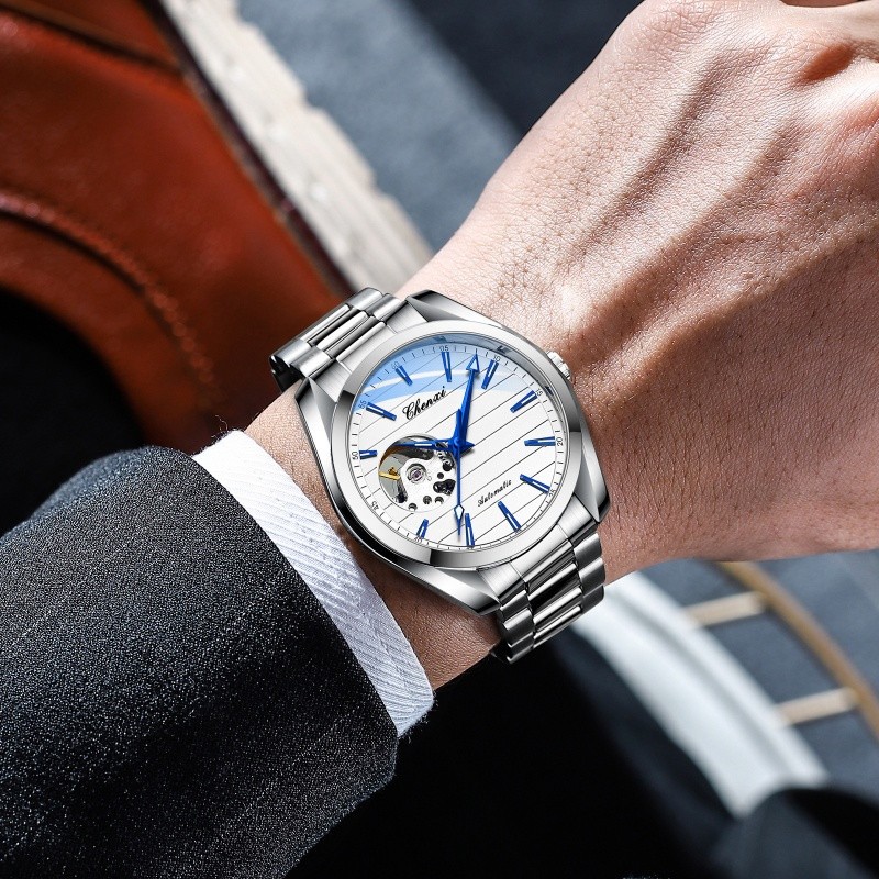Men’s Automatic Mechanical Watch Classic Wristwatch business Self-winding Gift