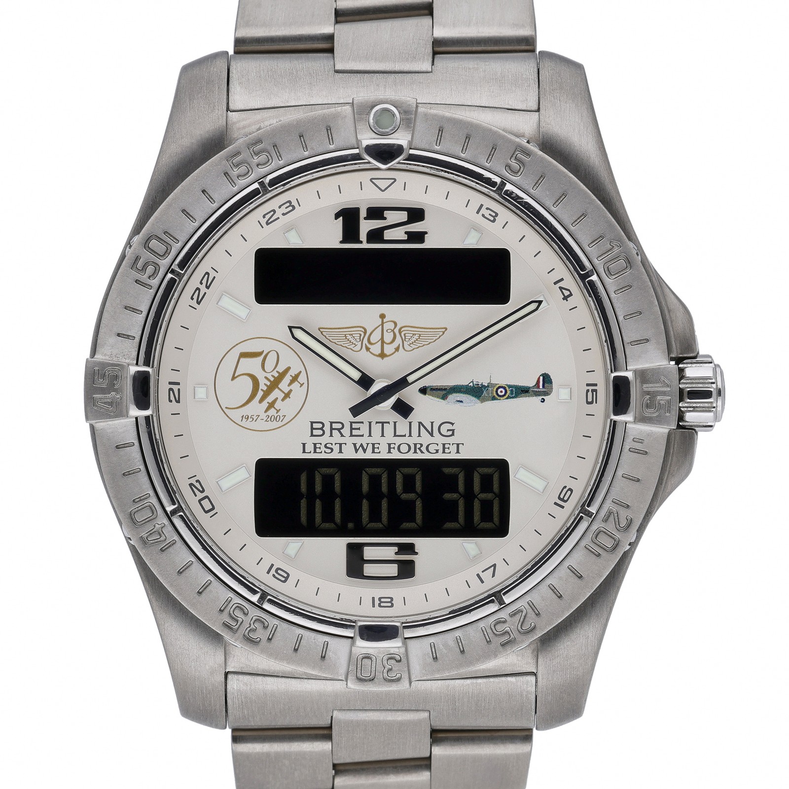 Breitling Aerospace Avantage E79362 with 42mm Titanium case and Silver dial. …