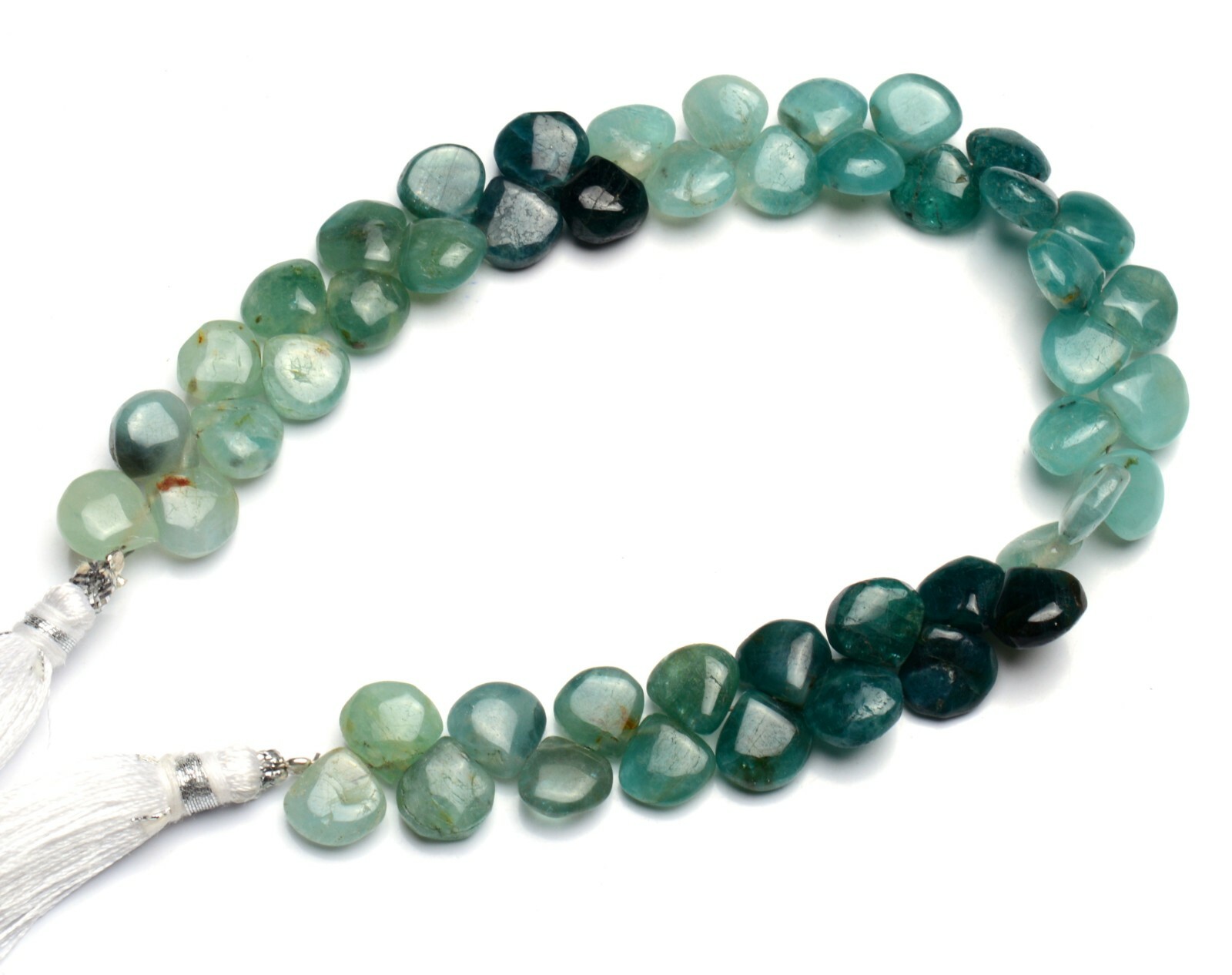 Natural Gem Grandidierite 8mm Approx. Size Smooth Heart Shape Beads 8.5″ Strand