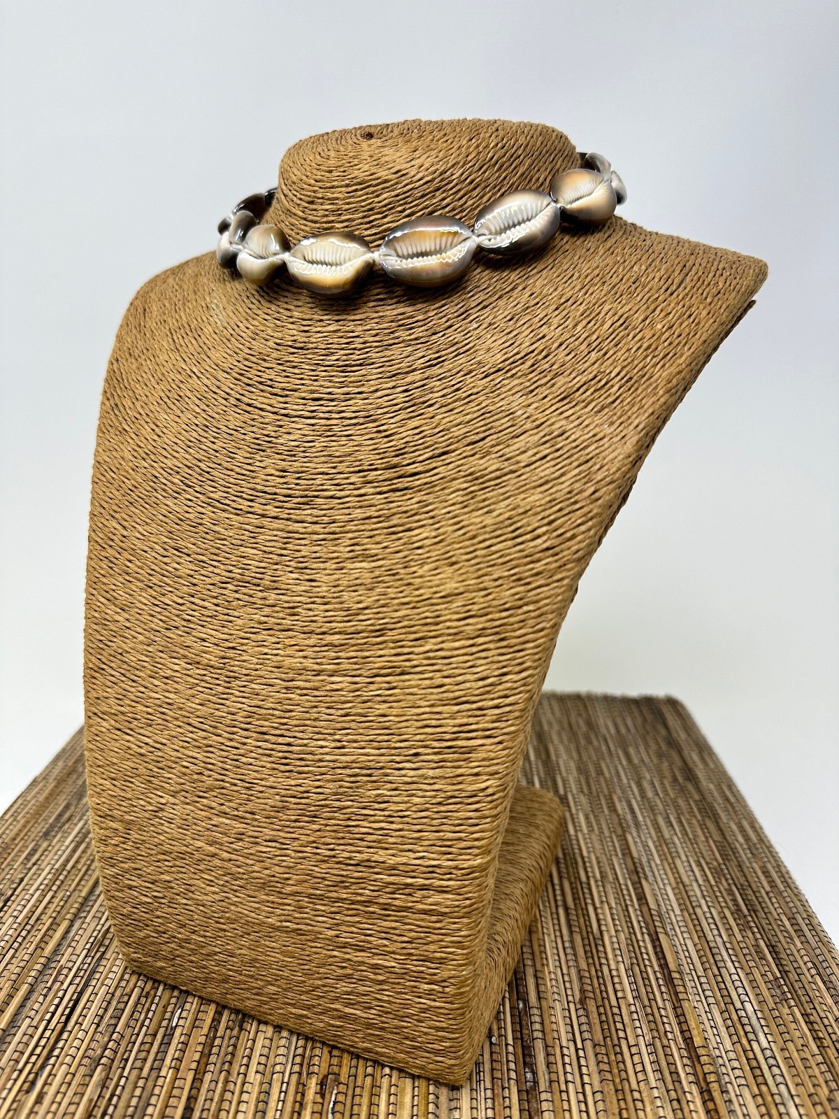 Cowrie Shell Necklace Adjustable 12–24″ Unisex Hawaiian Surfer Choker Natural