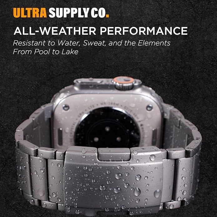 Titanium Band for Apple Watch Ultra 2 & Ultra 1 – 49mm Titanium Metal Bracelet