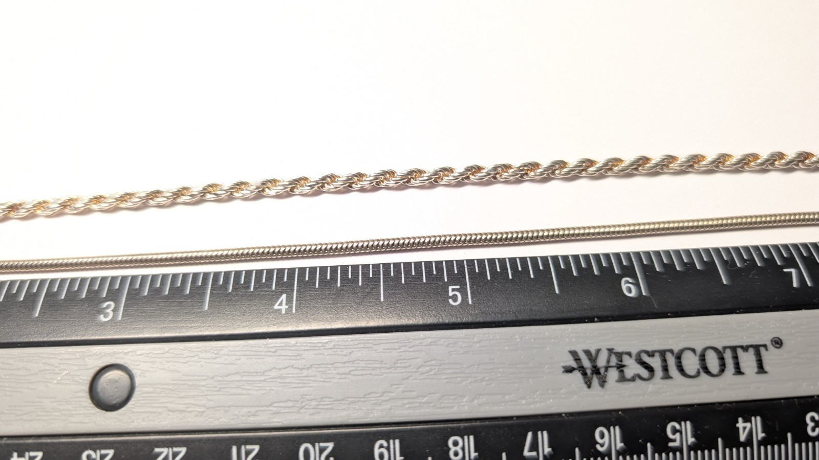 2 LOT STERLING SILVER BRACELETS 8 3/16″ & 7 14/16″ ABOUT 9.0 GRAMS