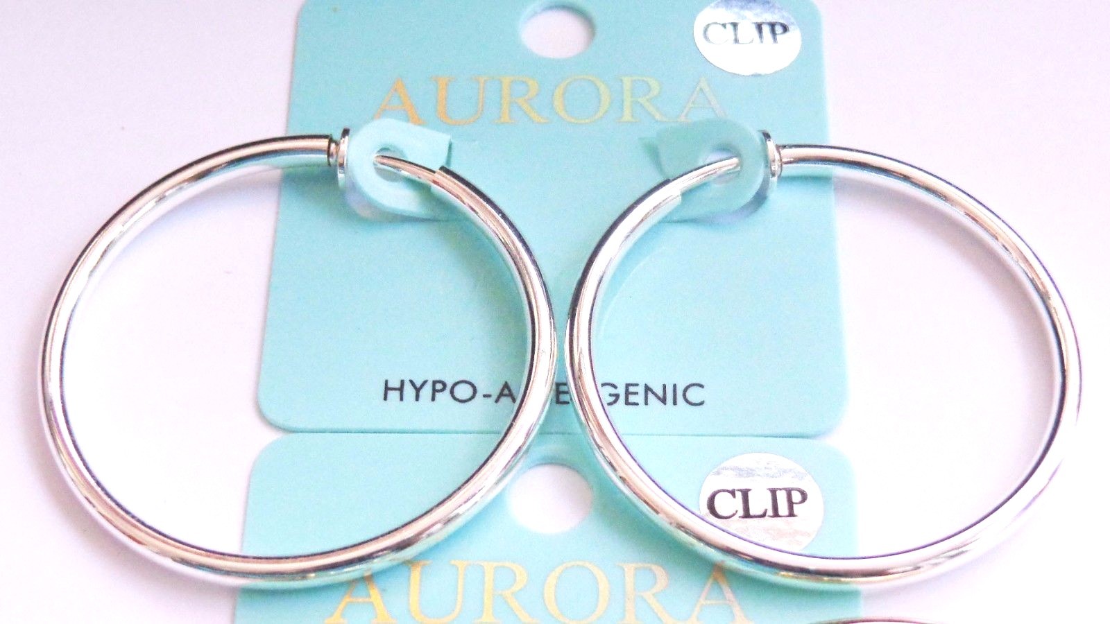 CLIP-ON EARRINGS GOLD OR SILVER PLATED HOOPS 1.5 INCH HOOP EARRINGS SIMPLE THIN
