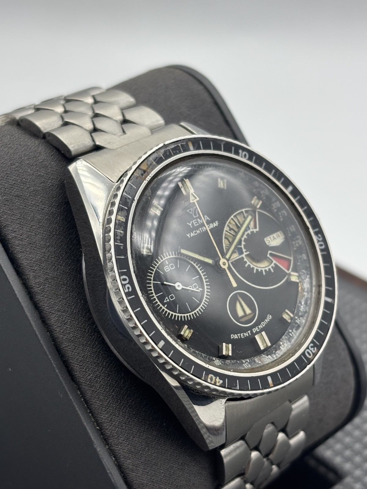 *ULTRA RARE* Yema Yachtingraf Regatta Timer type 6 ‘White Ship’ vintage SERVICED
