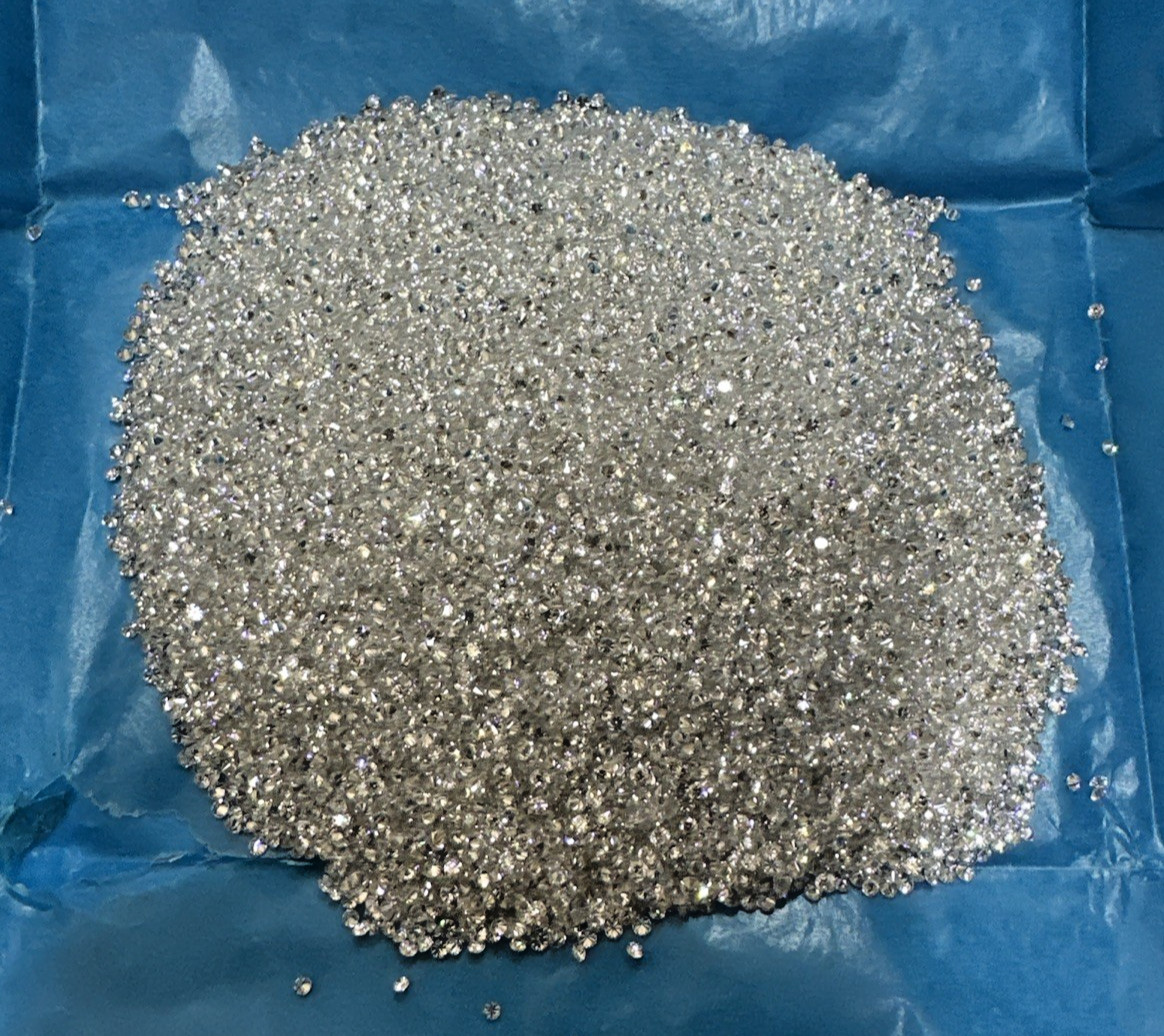 Lab Diamond Round Loose VVS-SI1 D-E-F Melee 1.8mm-2.3mm HPHT 1.0ct lot Will Sort